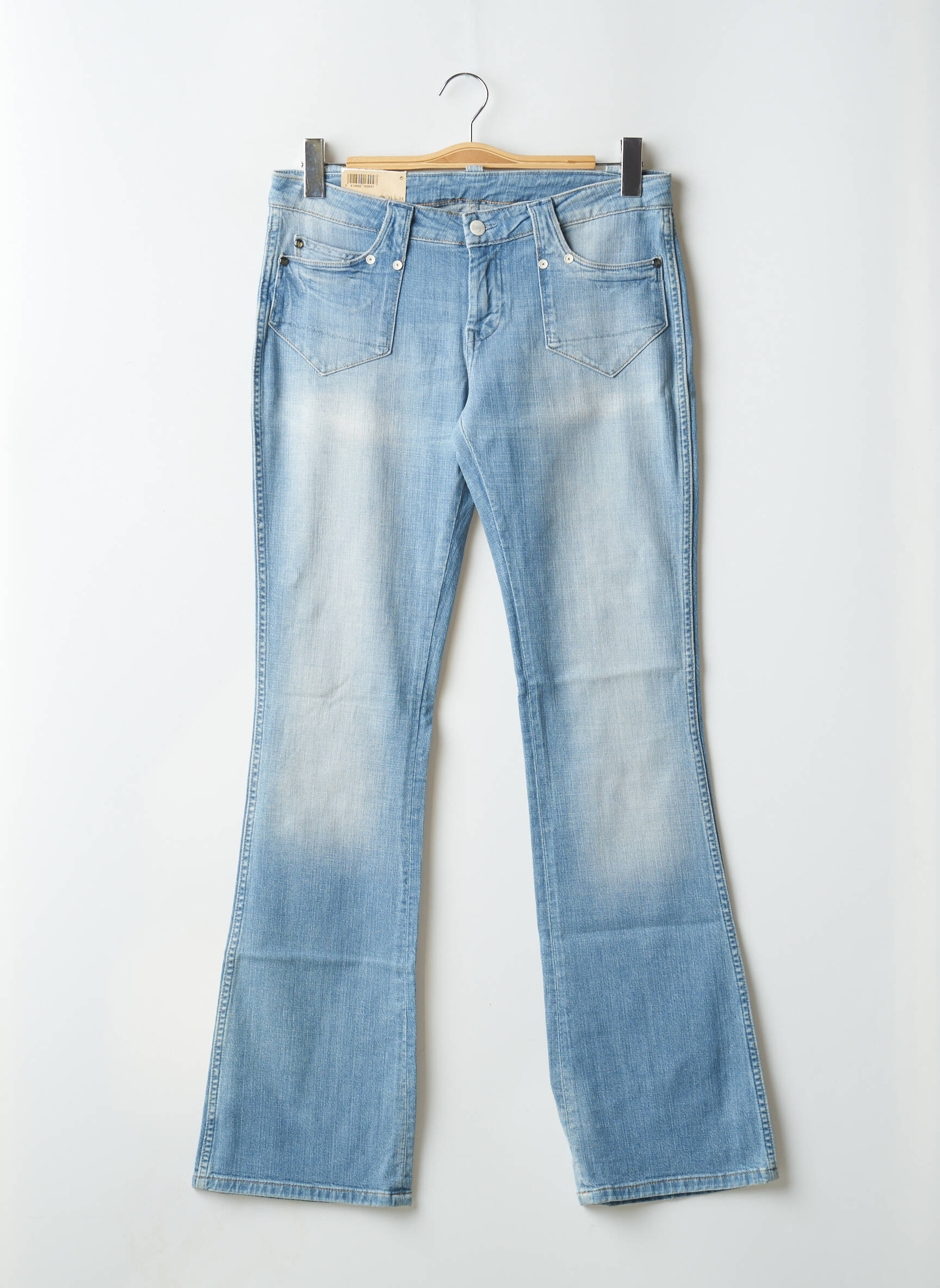Bootcut džinsai tamprumas maža dydžio mėlyna WRANGLER moteris
