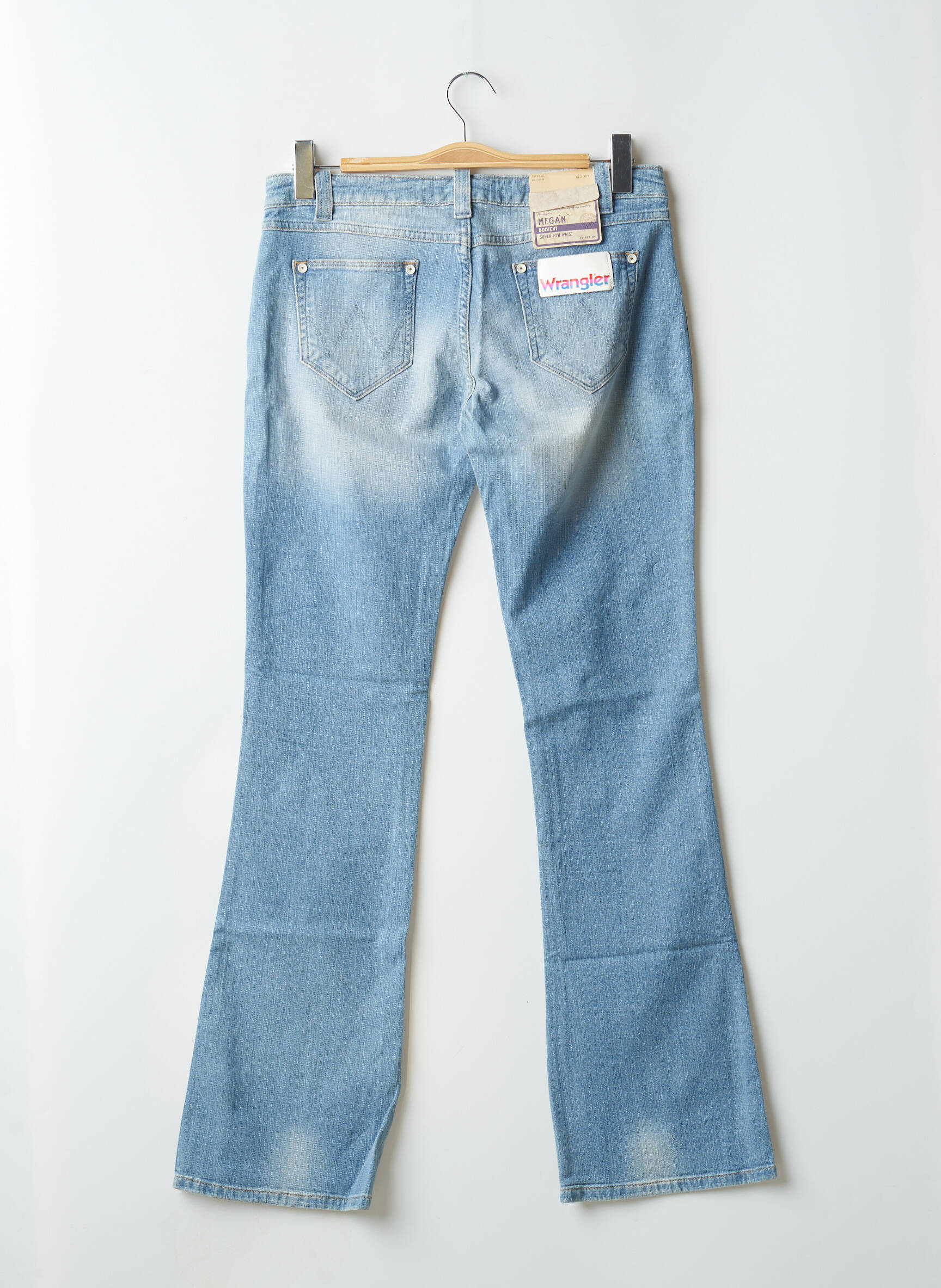 Bootcut džinsai tamprumas maža dydžio mėlyna WRANGLER moteris