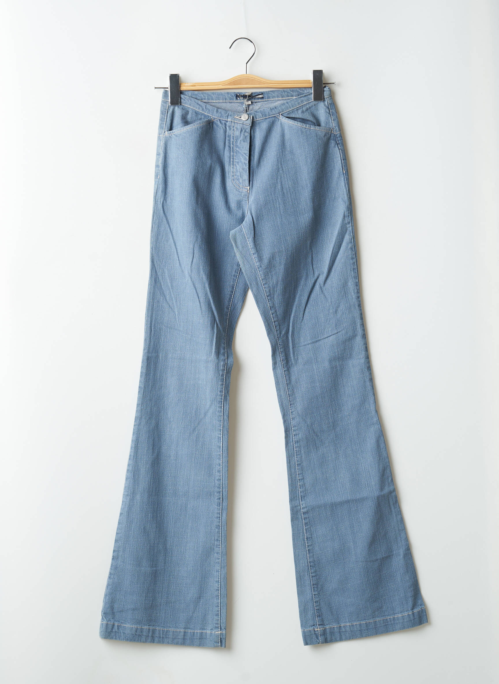 Bootcut džinsai aukšta talija aukšta talija mėlyna SCHOOL RAG moteris