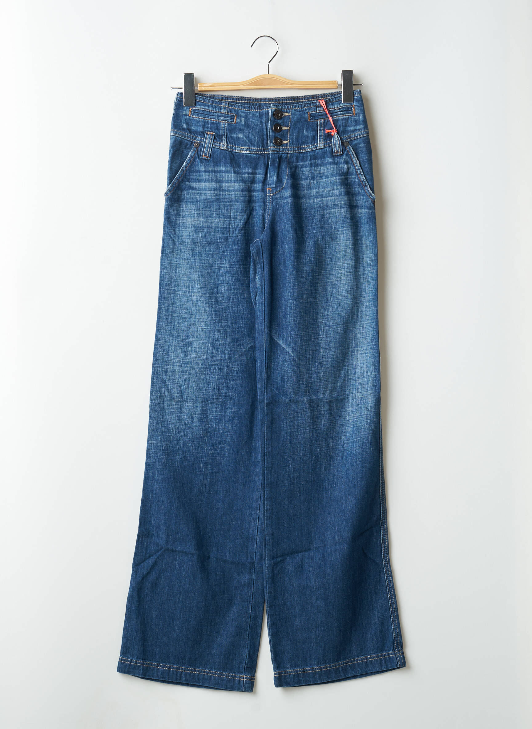 Flare tipo džinsai kišenės mėlyna PEPE JEANS moteris