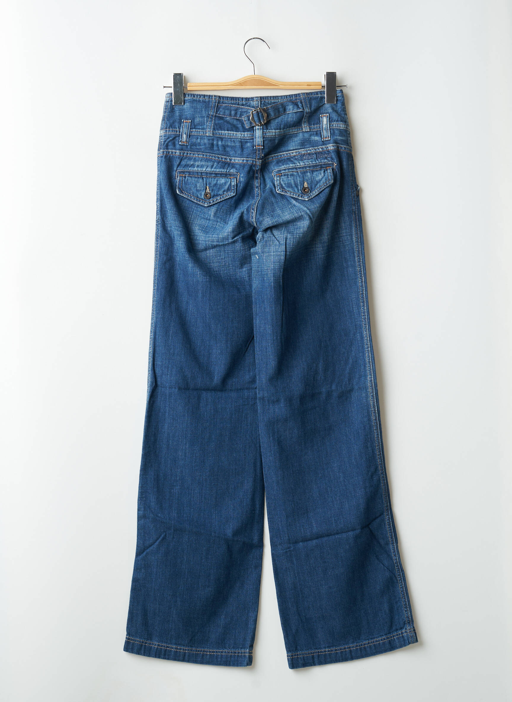Flare tipo džinsai kišenės mėlyna PEPE JEANS moteris