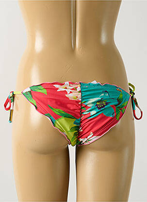 Maudymosi kelnaitės gėlių raštas bikini žalias SALINAS moteris