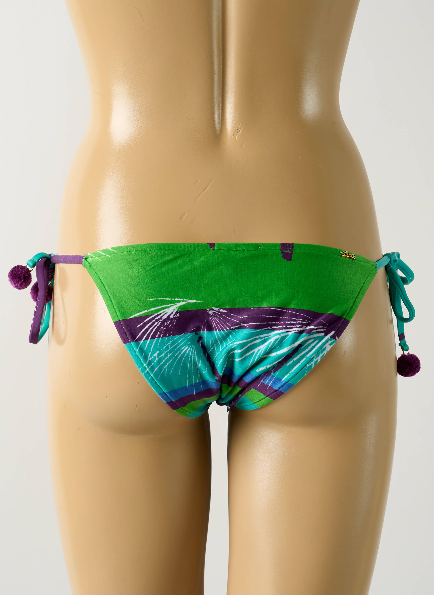 Maudymosi kelnaitės tiesioginis dažymas spausdinimas bikini žalias SALINAS moteris