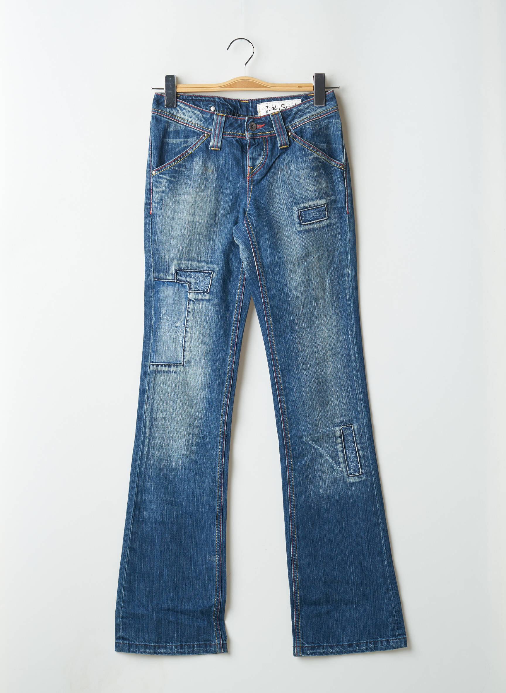 Bootcut džinsai kišenės maža dydžio mėlyna TEDDY SMITH moteris