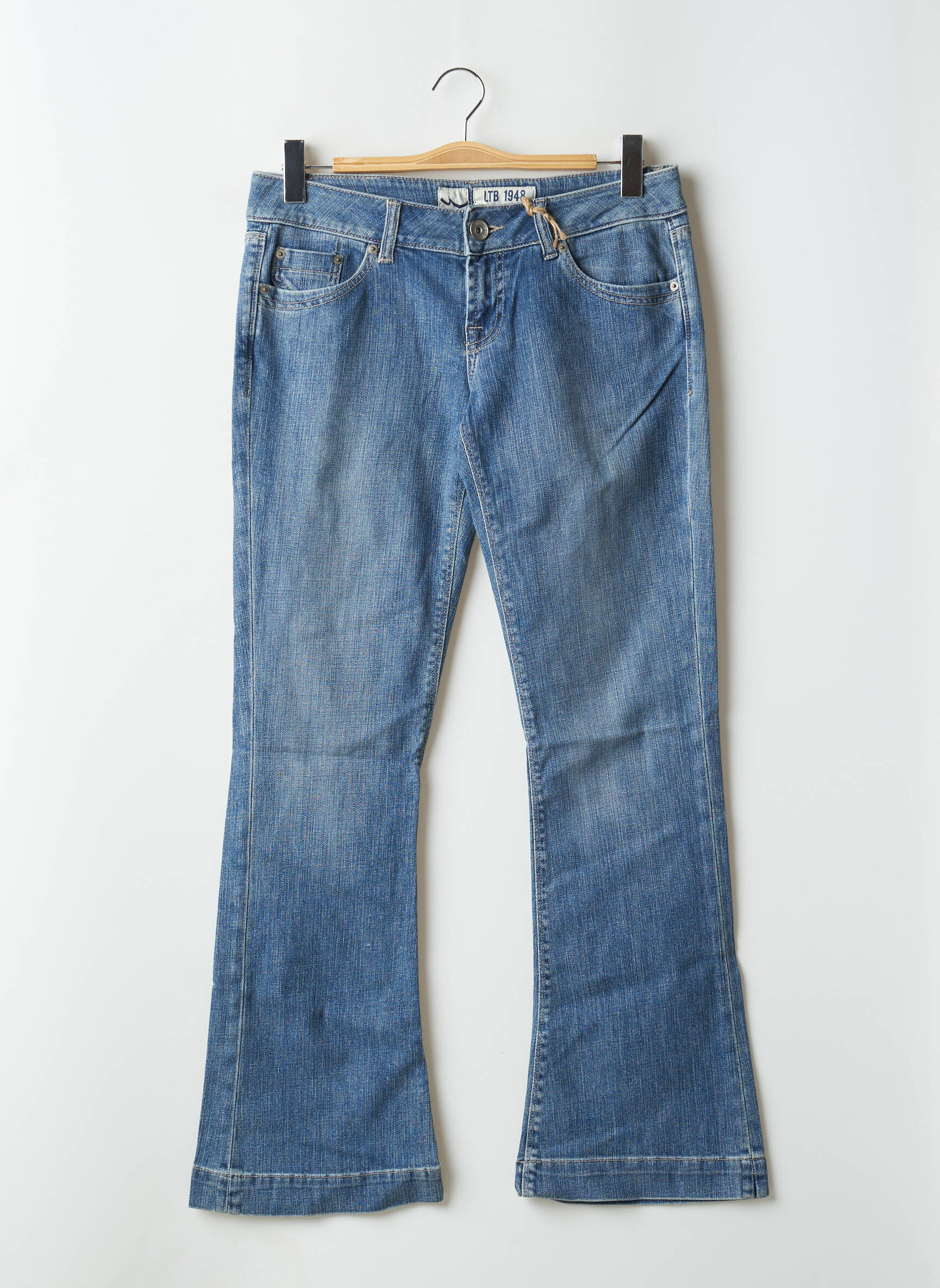 Bootcut džinsai tamprumas maža dydžio mėlyna LTB moteris