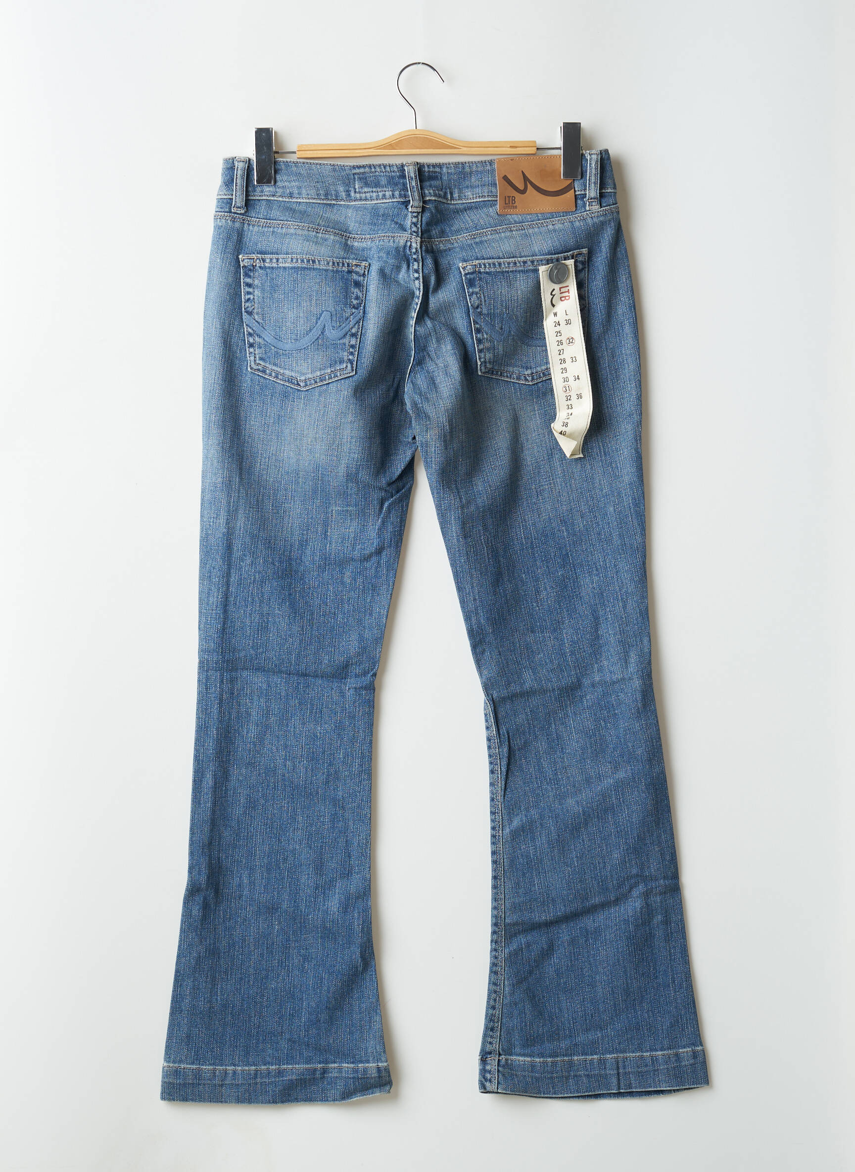 Bootcut džinsai tamprumas maža dydžio mėlyna LTB moteris
