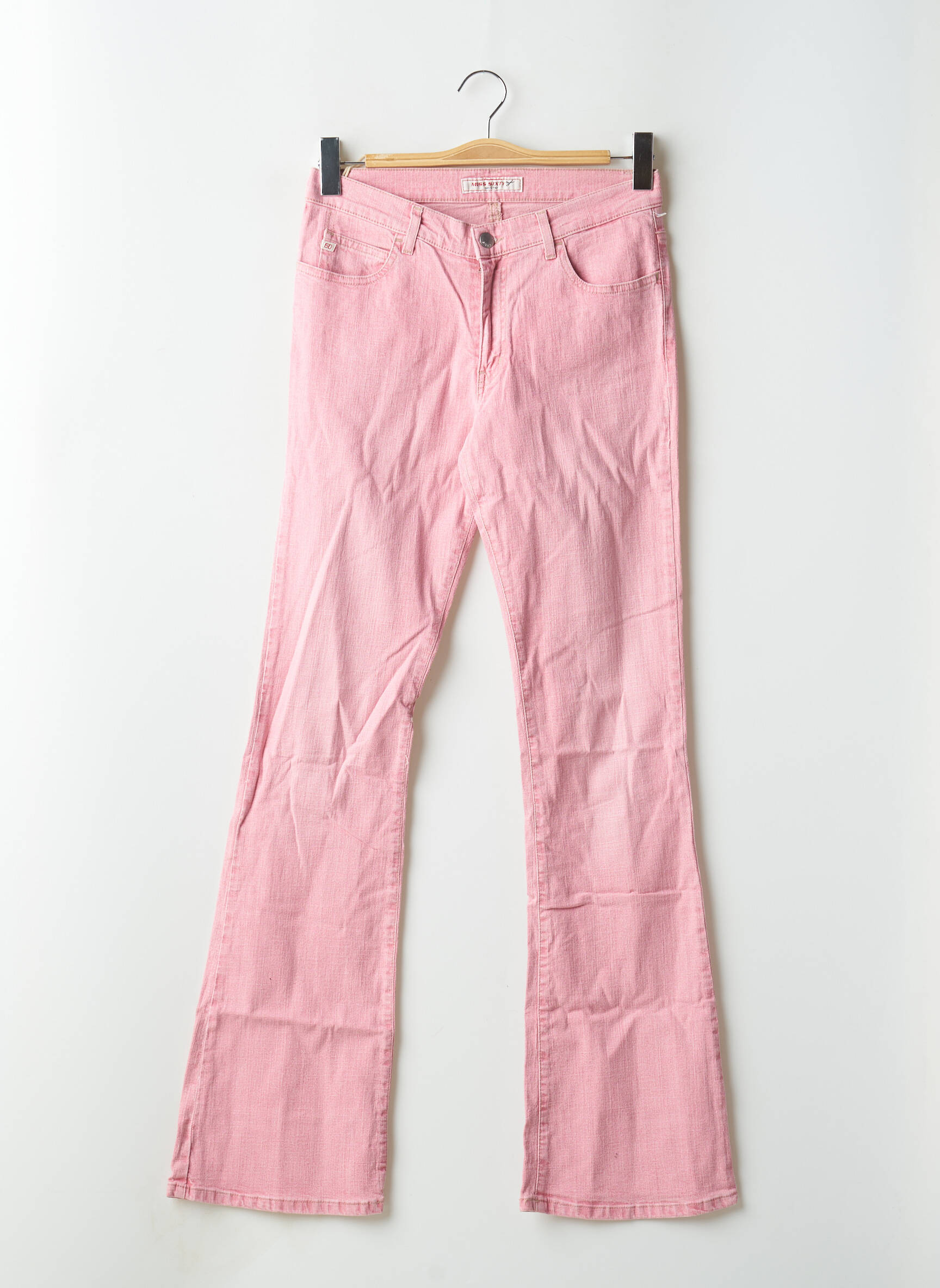 Bootcut džinsai aukšta talija aukšta talija rožinė MISS SIXTY moteris
