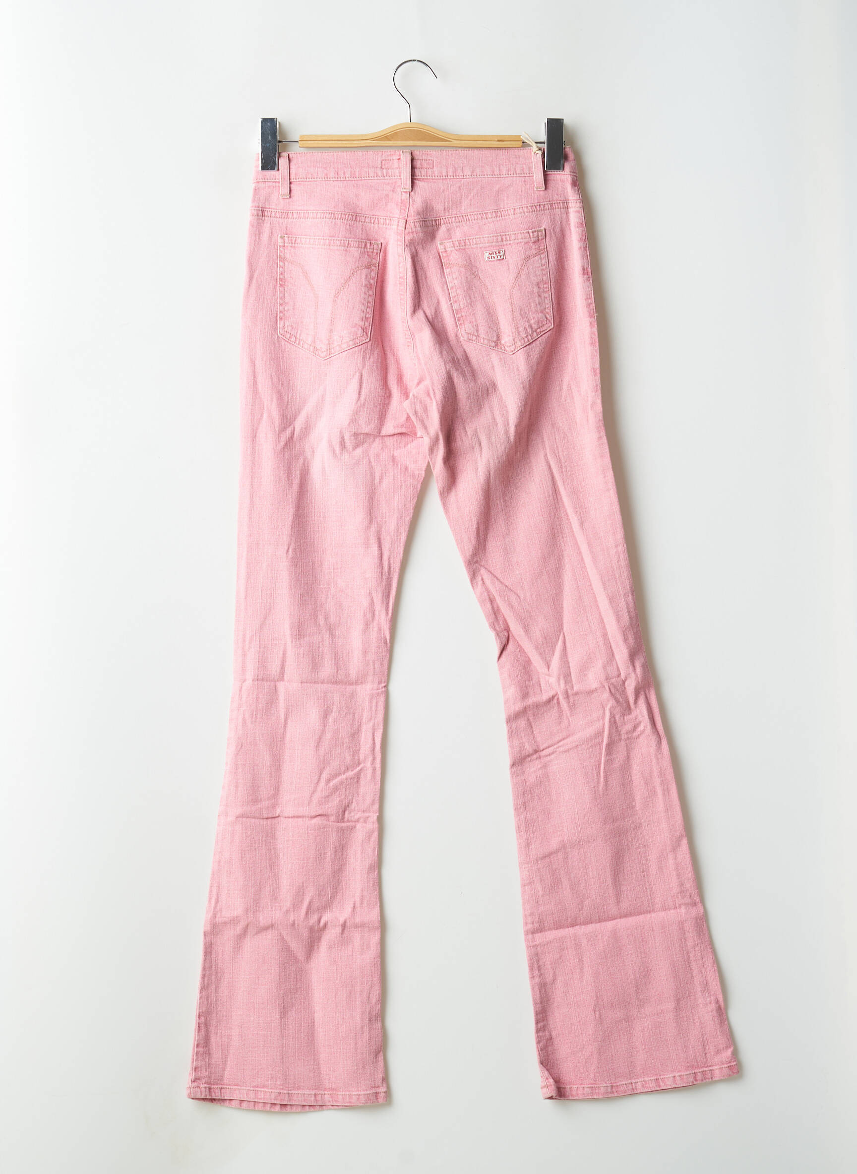 Bootcut džinsai aukšta talija aukšta talija rožinė MISS SIXTY moteris