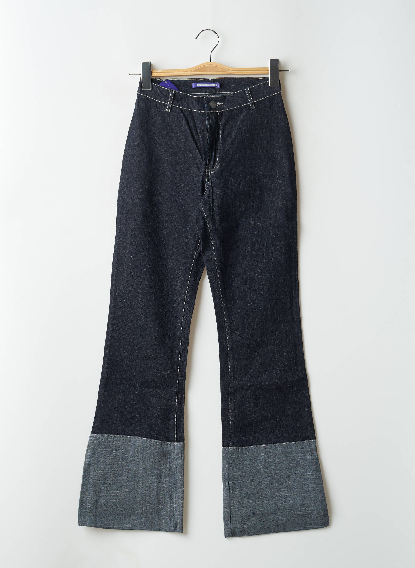 Bootcut džinsai aukšta talija aukšta talija mėlyna SCHOOL RAG moteris