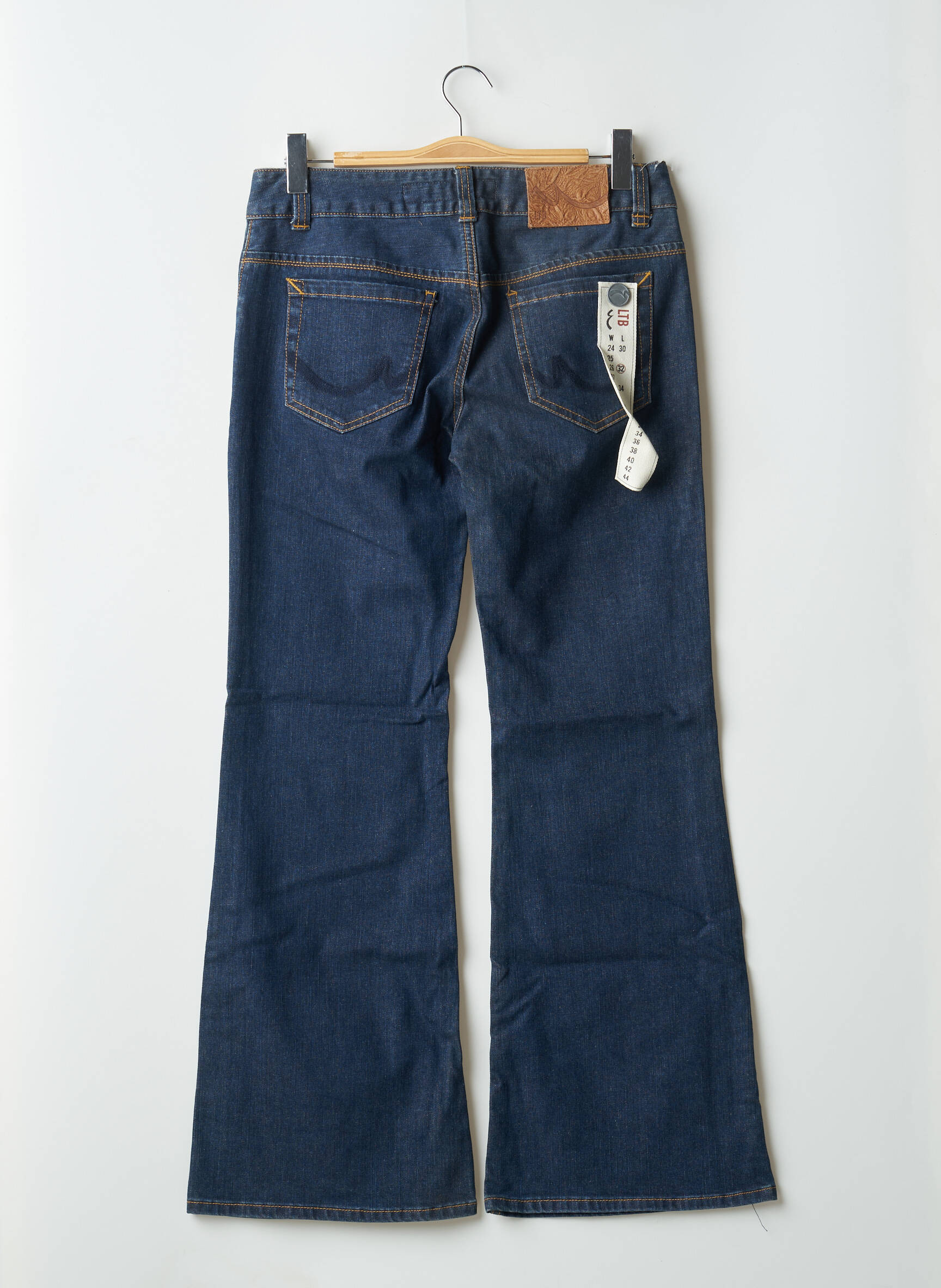 Bootcut džinsai kišenės mėlyna LTB moteris