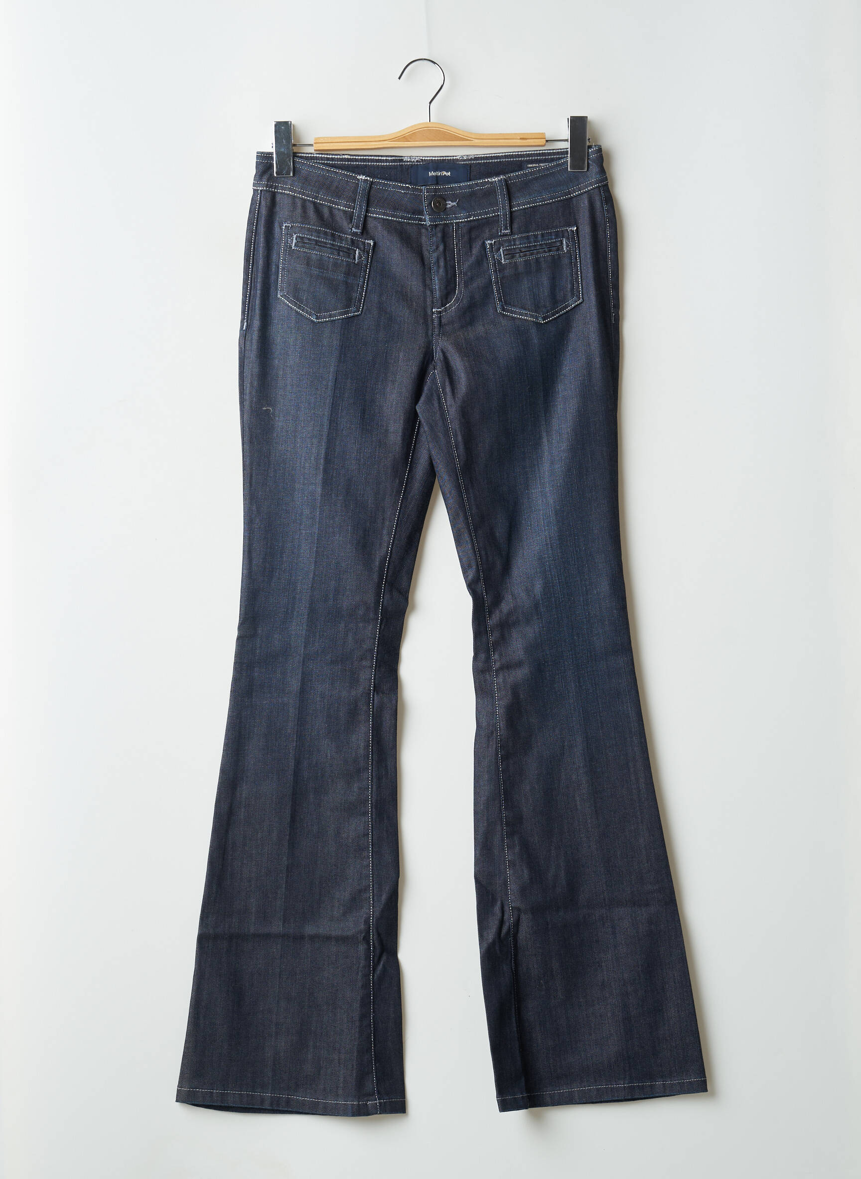 Bootcut džinsai kišenės mėlyna MELTIN'POT moteris