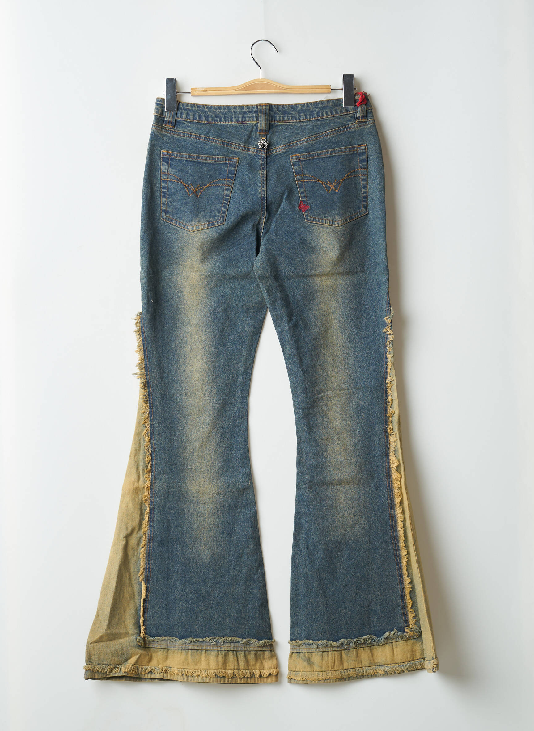 Bootcut džinsai kišenės mėlyna NEW LONDON moteris