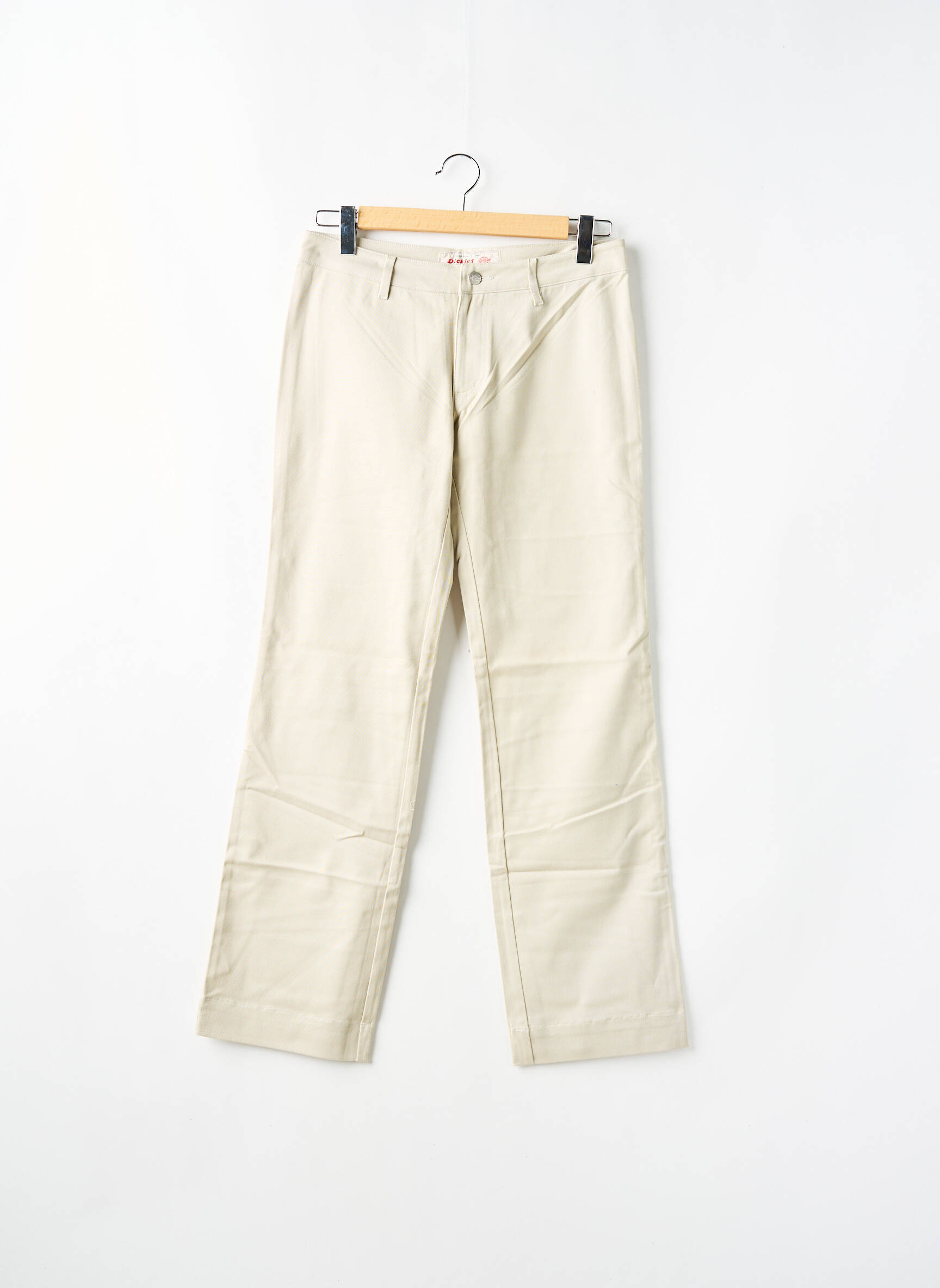 Tiesi kelnė uždarymas su užtrauktuku po mygtuku uždengimu normala dydis bežinis DICKIES moteris