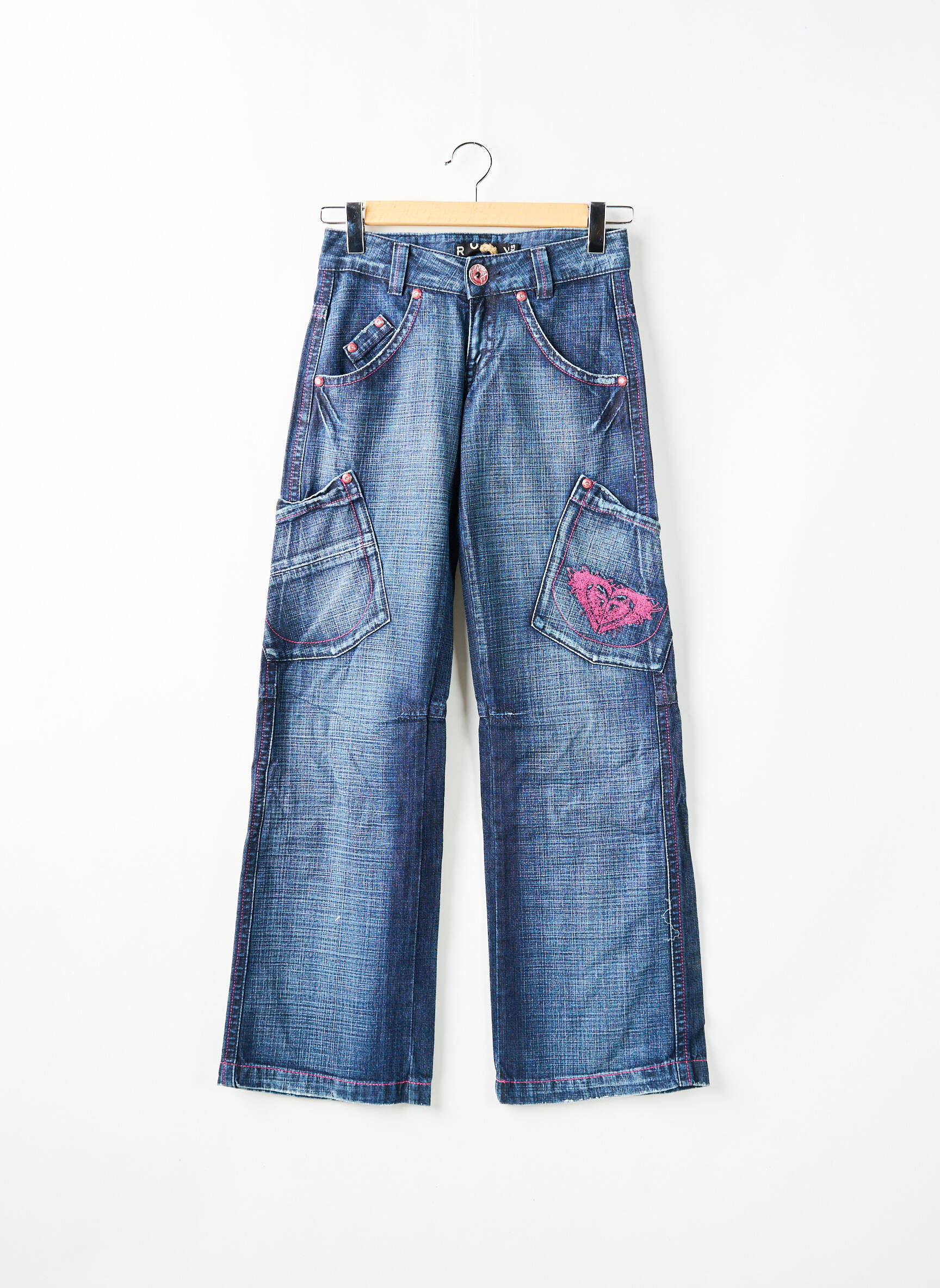Bootcut džinsai tamprumas maža dydžio mėlyna ROXY moteris