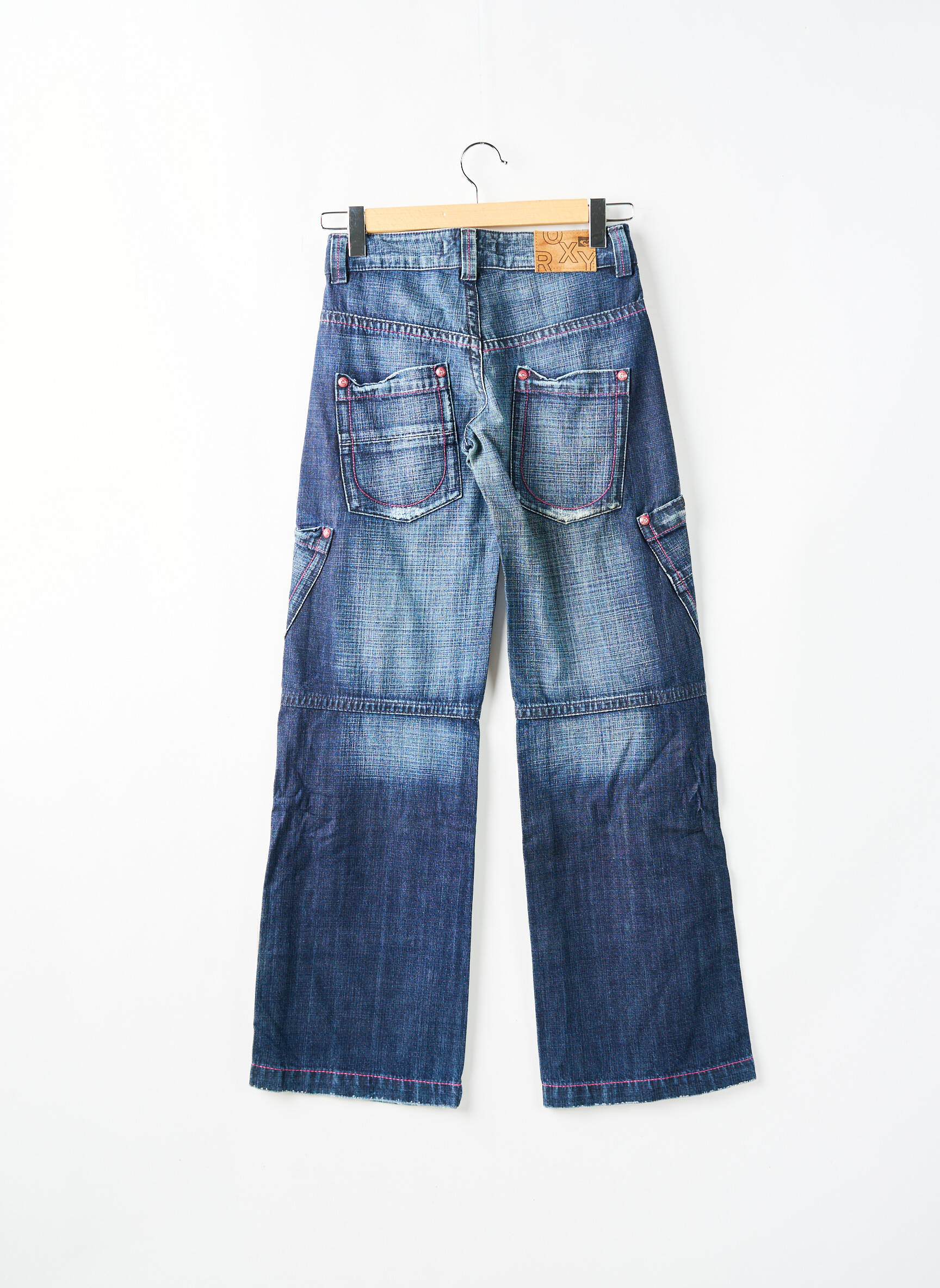 Bootcut džinsai tamprumas maža dydžio mėlyna ROXY moteris