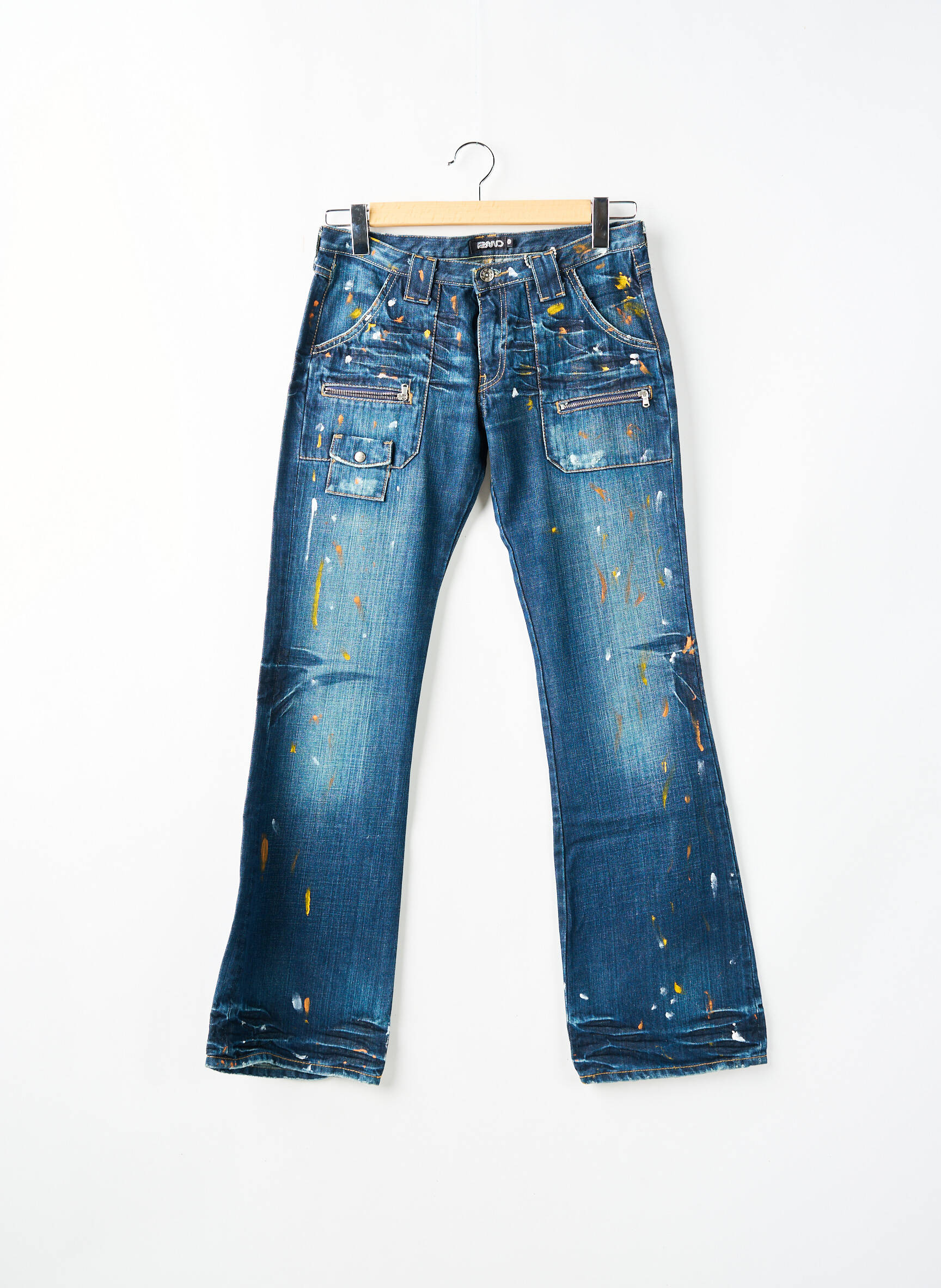 Bootcut džinsai tamprumas maža dydžio mėlyna RWD moteris