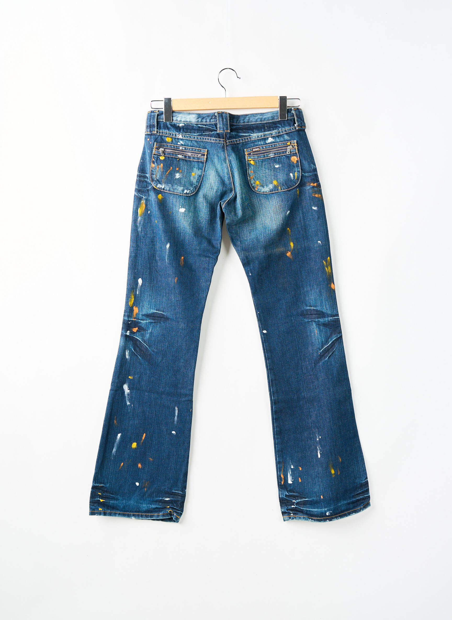 Bootcut džinsai tamprumas maža dydžio mėlyna RWD moteris