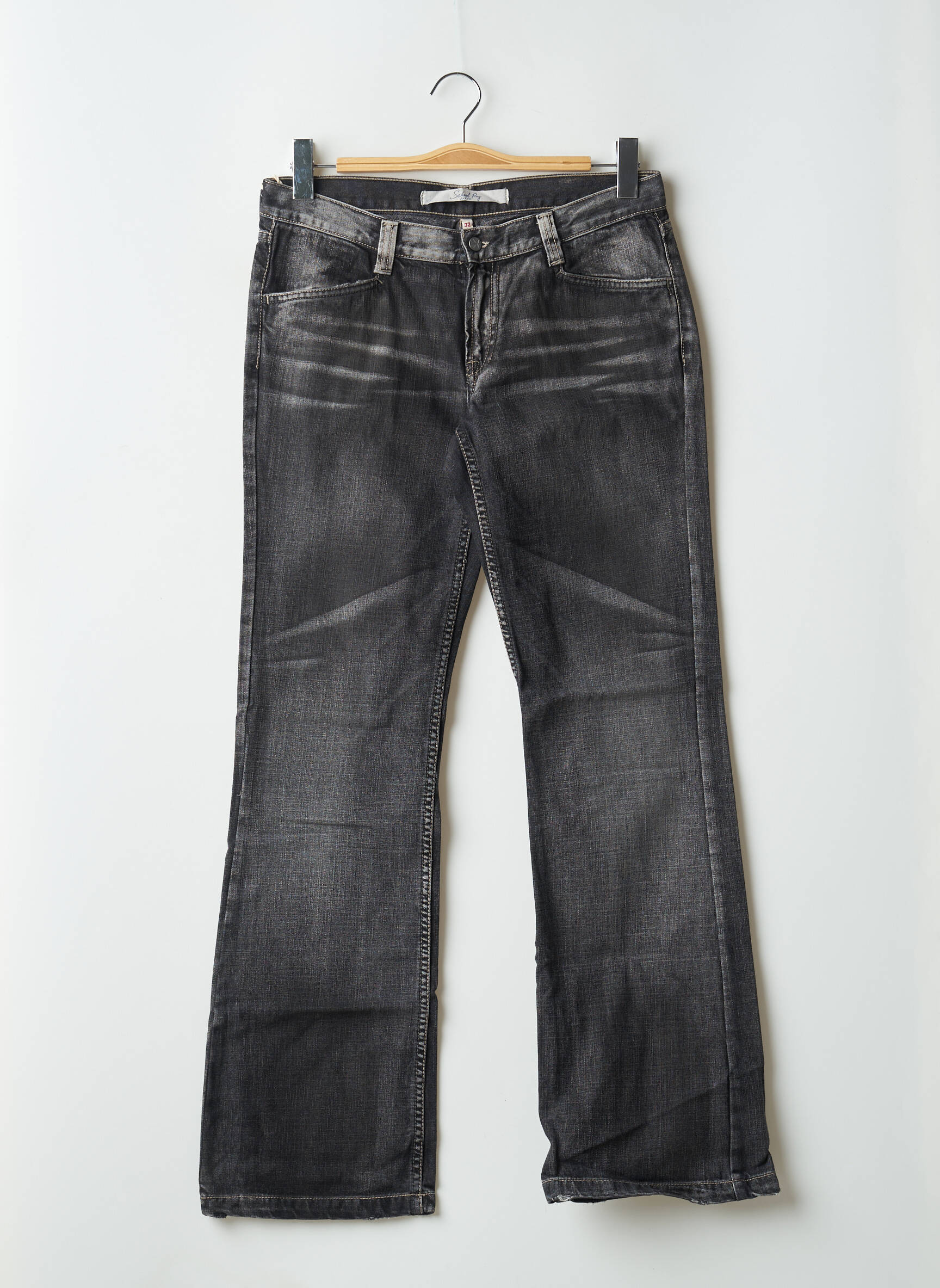 Bootcut džinsai tamprumas maža dydžio juodas SCHOOL RAG moteris