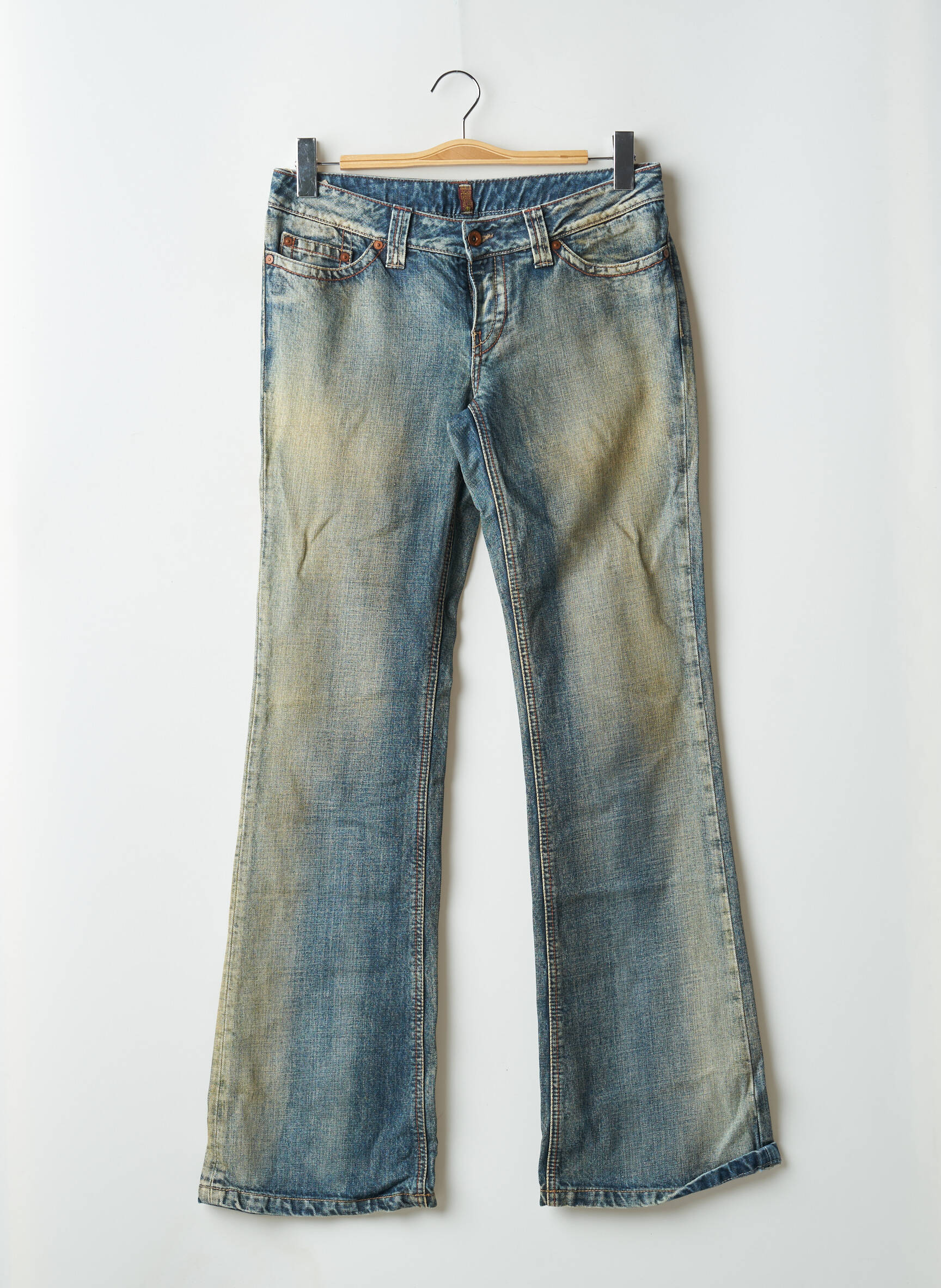Bootcut džinsai tamprumas maža dydžio mėlyna TEDDY SMITH moteris
