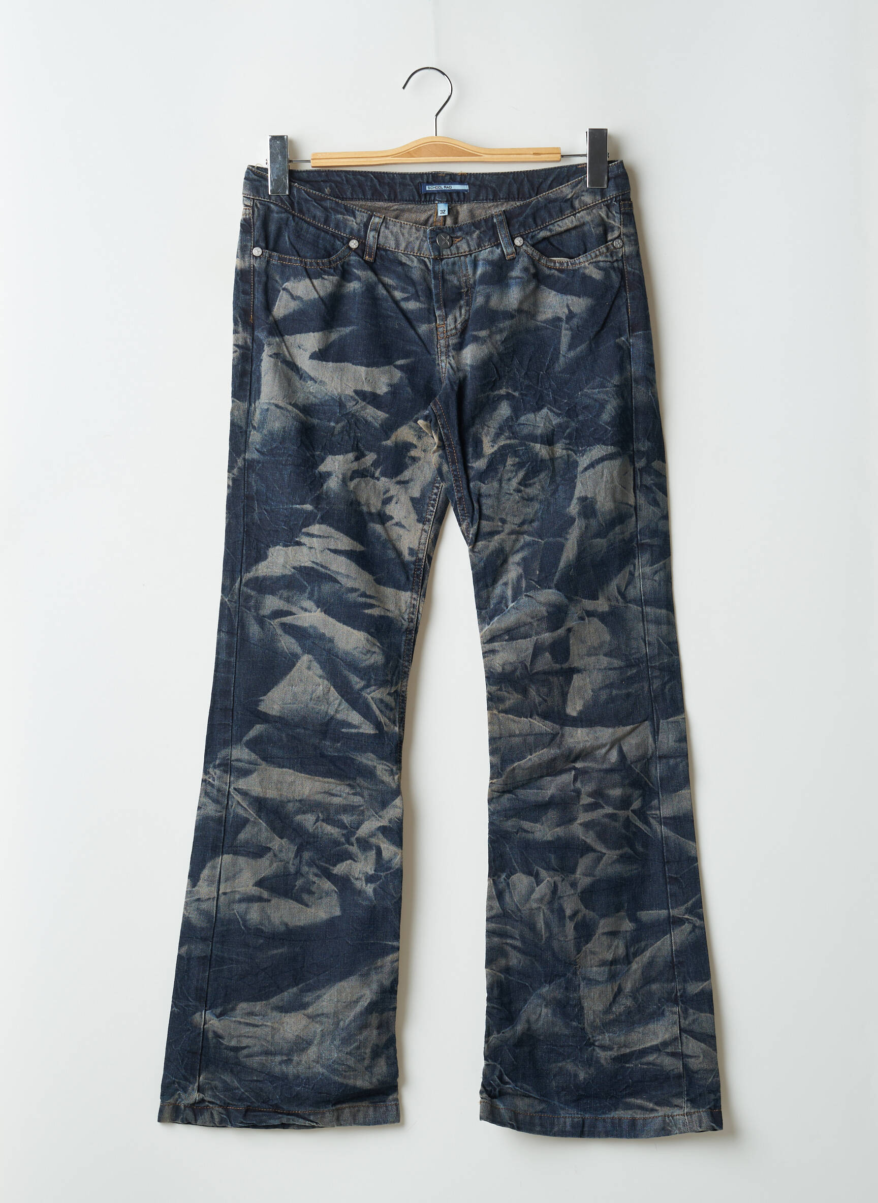 Bootcut džinsai tamprumas maža dydžio mėlyna SCHOOL RAG moteris