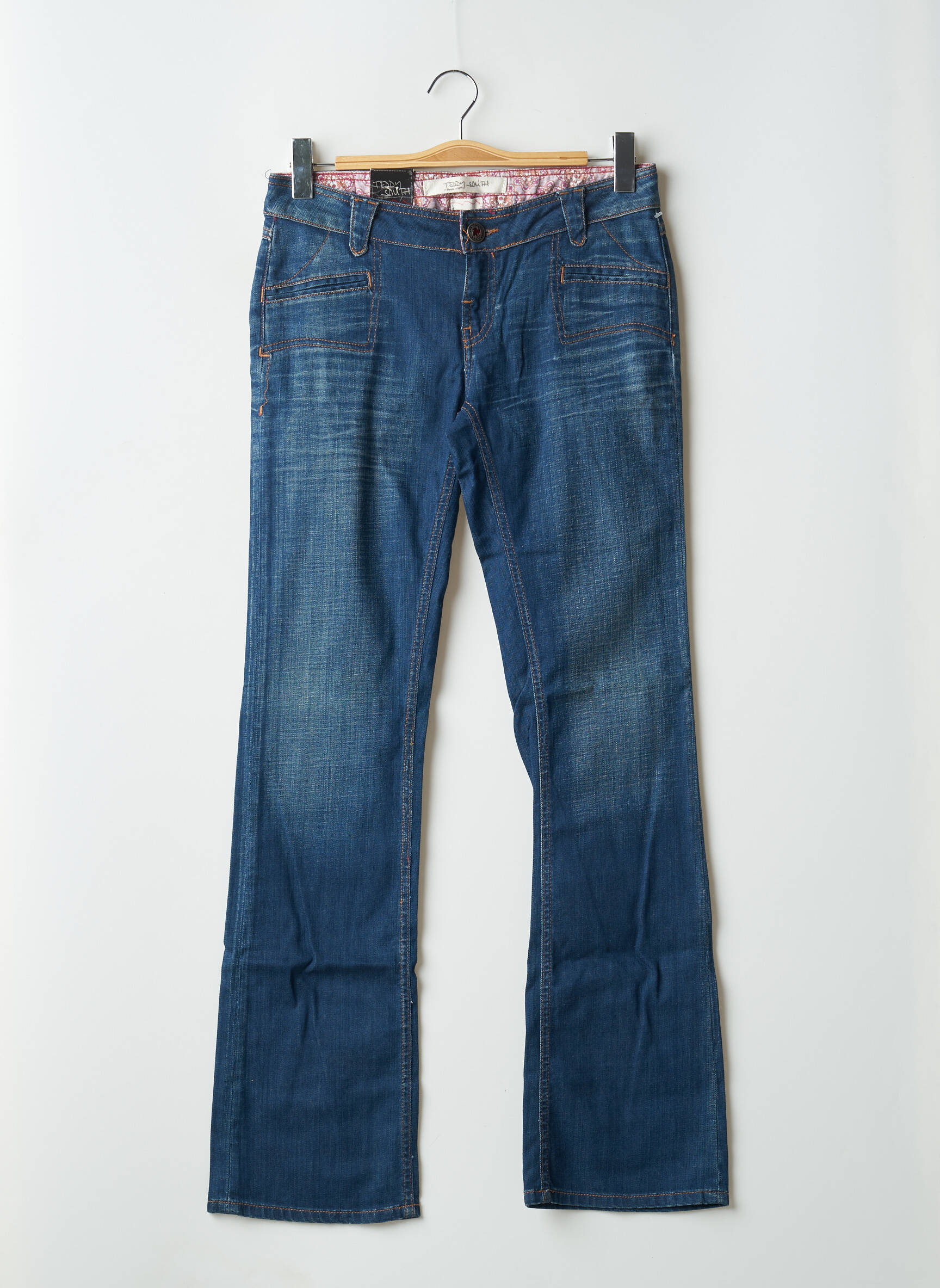 Bootcut džinsai tamprumas maža dydžio mėlyna TEDDY SMITH moteris