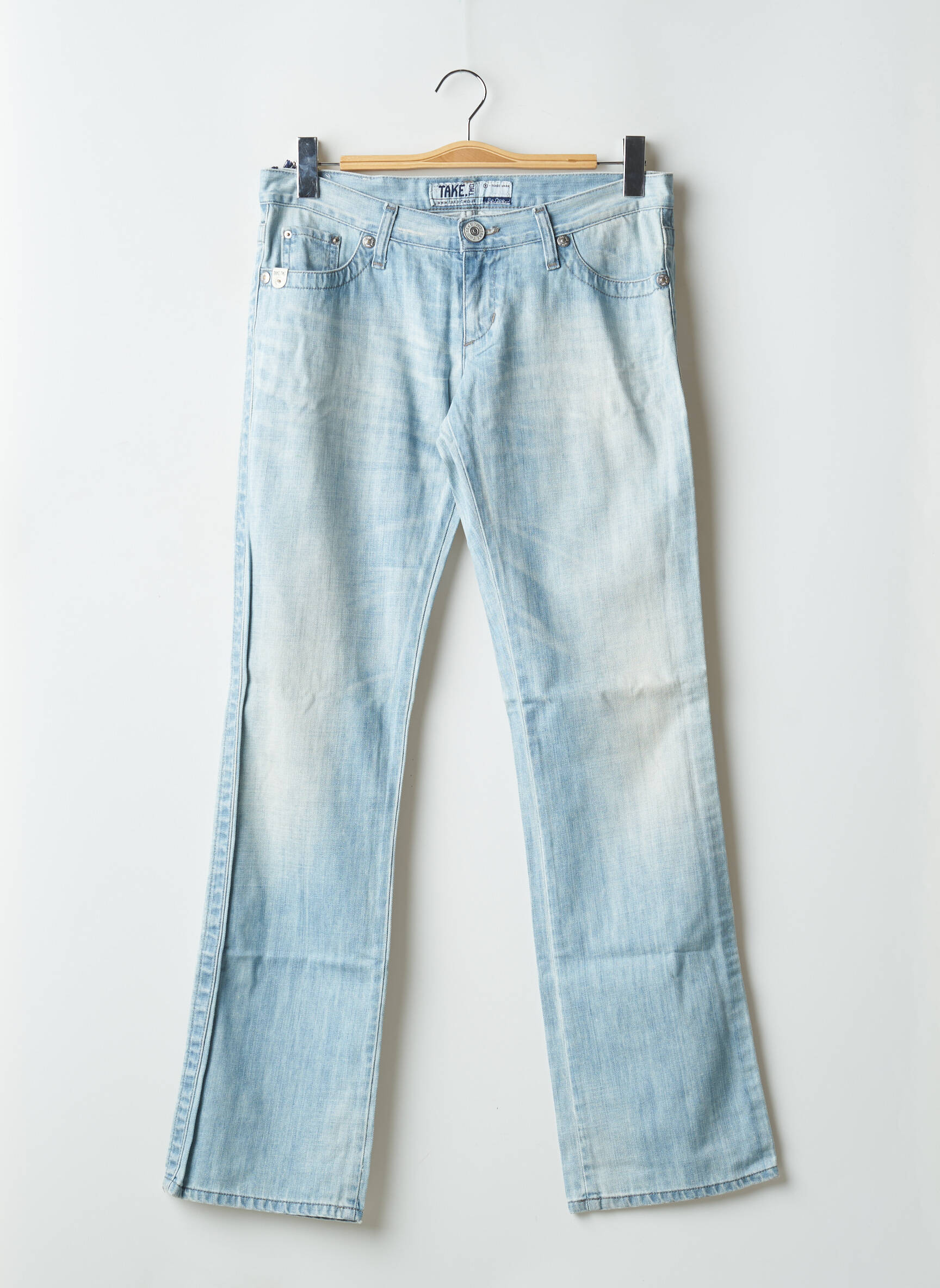 Bootcut džinsai tamprumas maža dydžio mėlyna TAKE TWO moteris