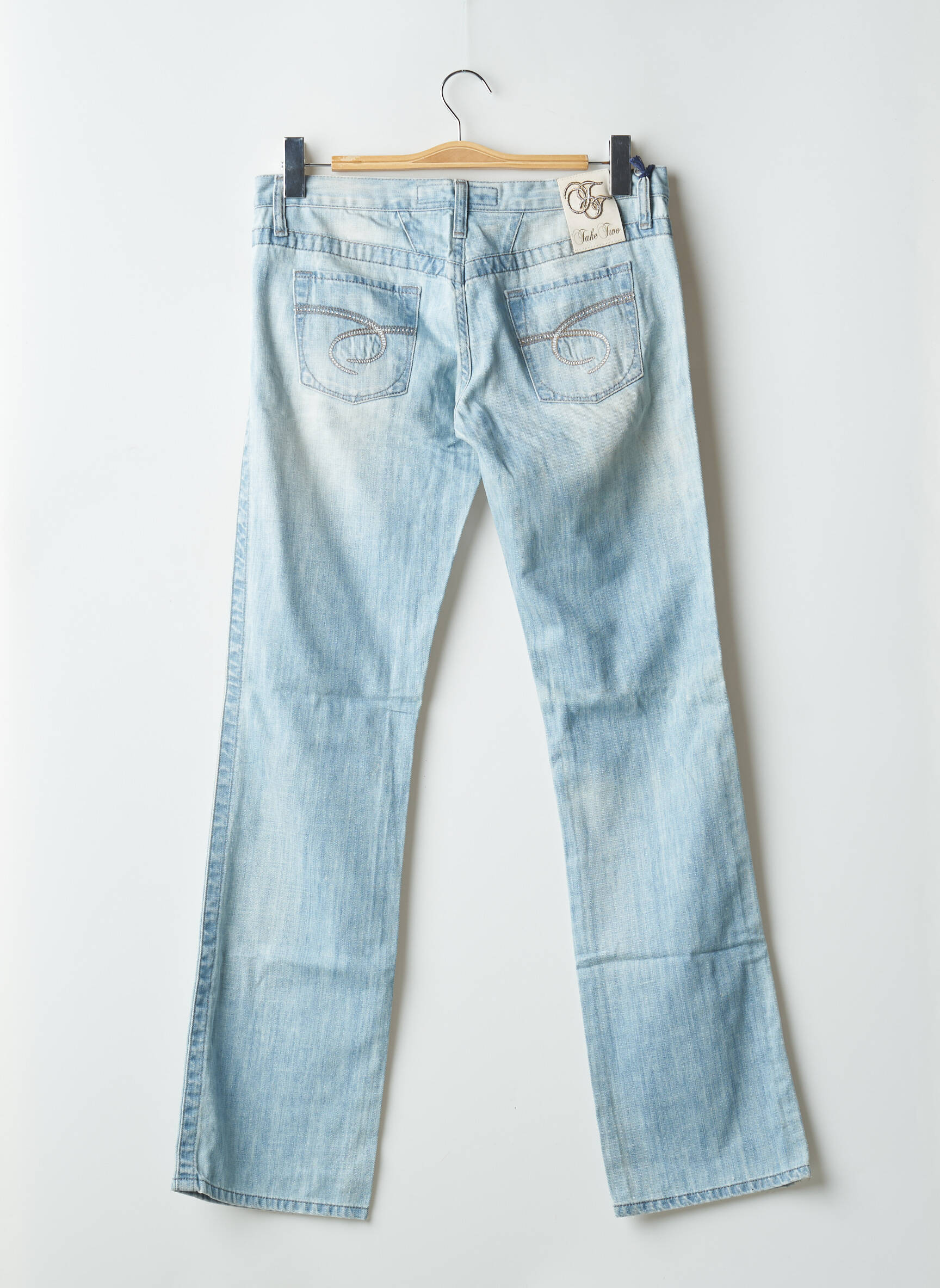 Bootcut džinsai tamprumas maža dydžio mėlyna TAKE TWO moteris
