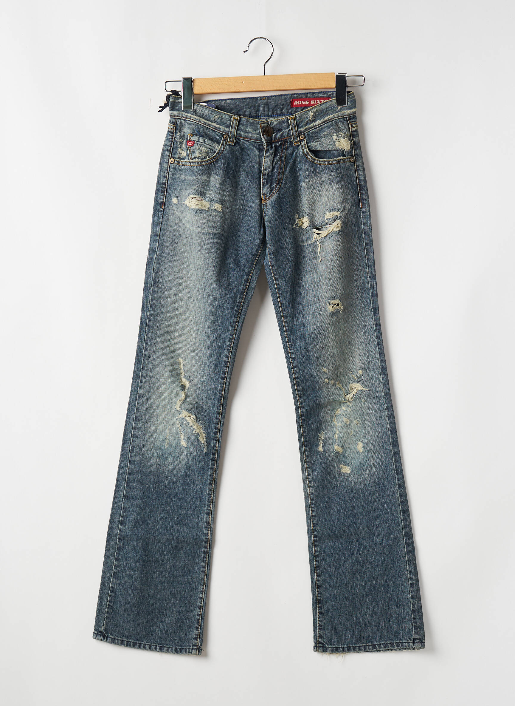 Bootcut džinsai kišenės maža dydžio mėlyna MISS SIXTY moteris