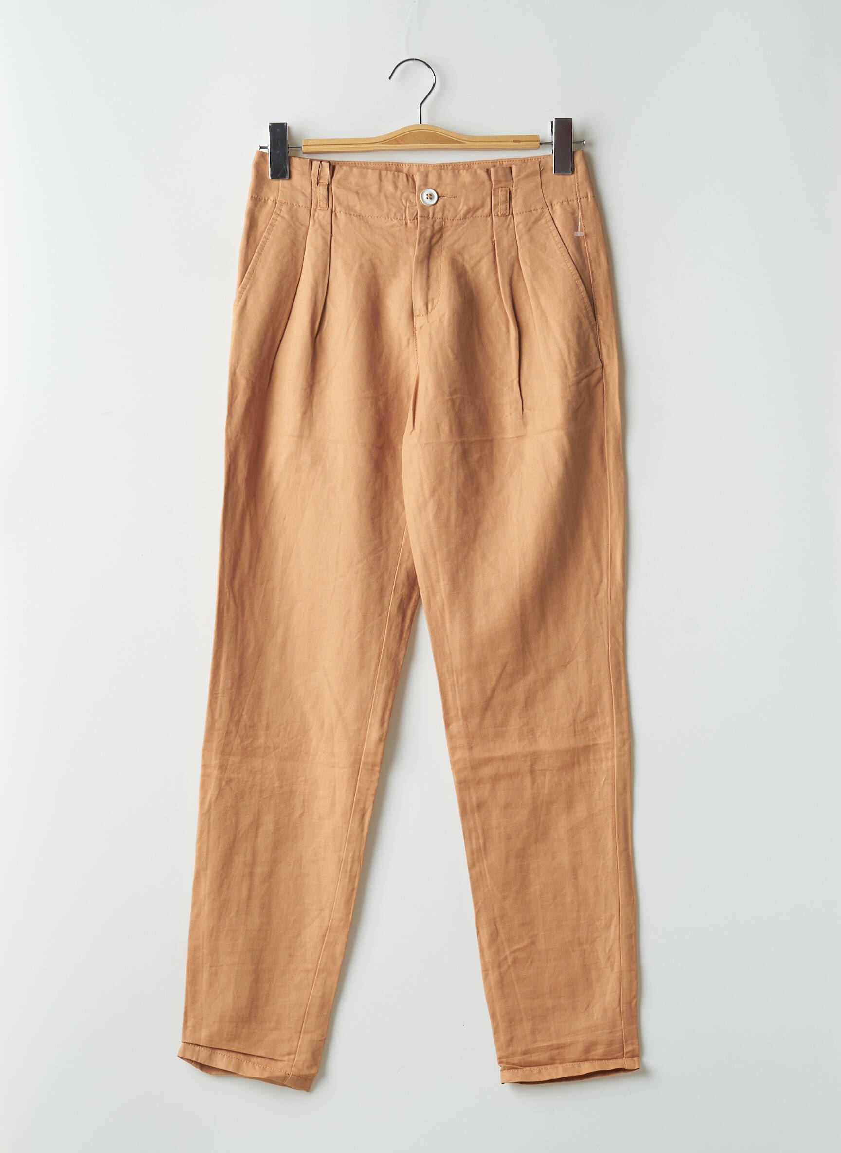 Chino kelnė uždarymas su užtrauktuku po mygtuku uždengimu normala dydis rudas DE.CORP BY ESPRIT moteris