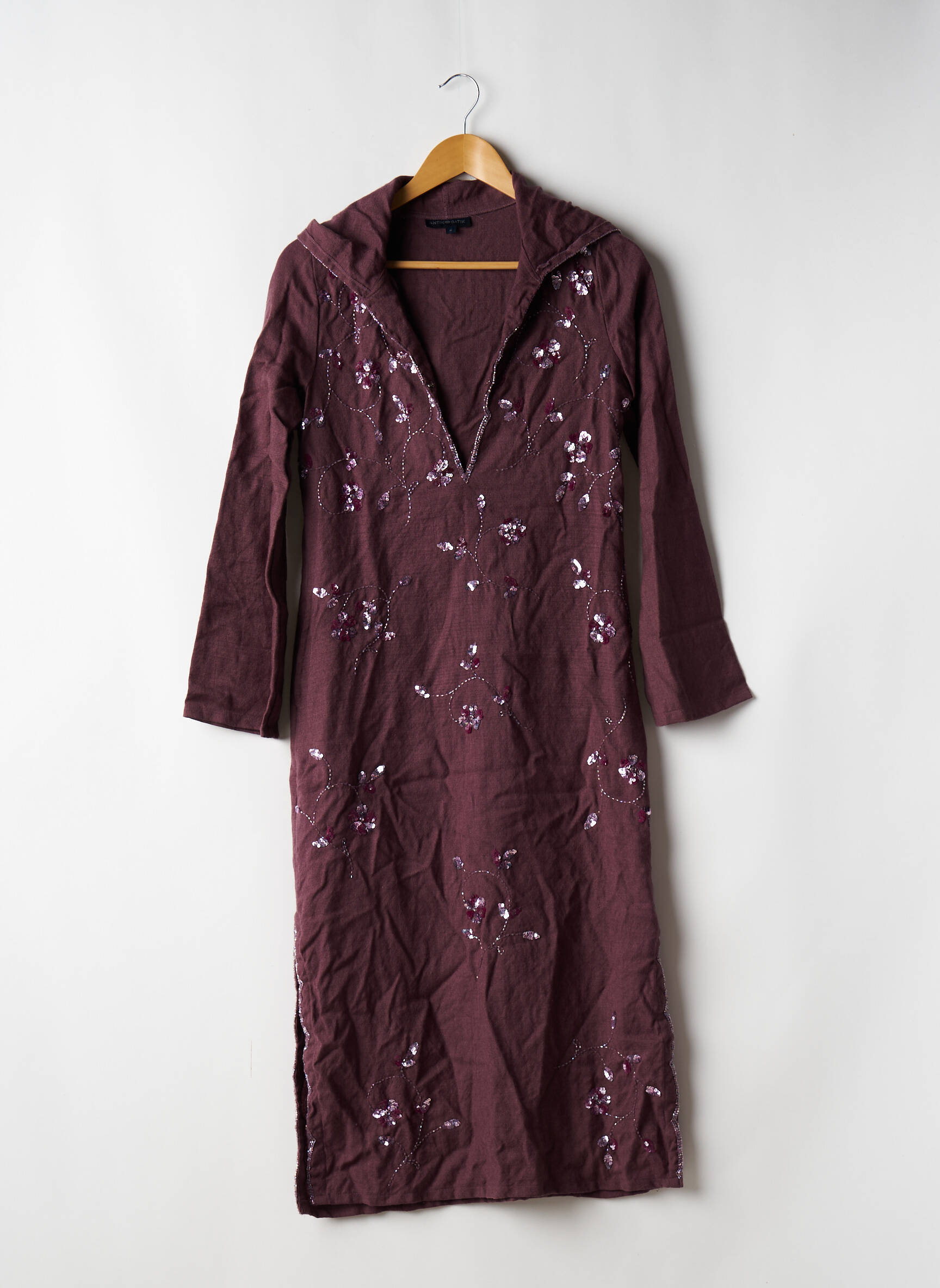 Pusilgių suknelė ilgos rankovės ilgos rankovės violetinis ANTIK BATIK moteris