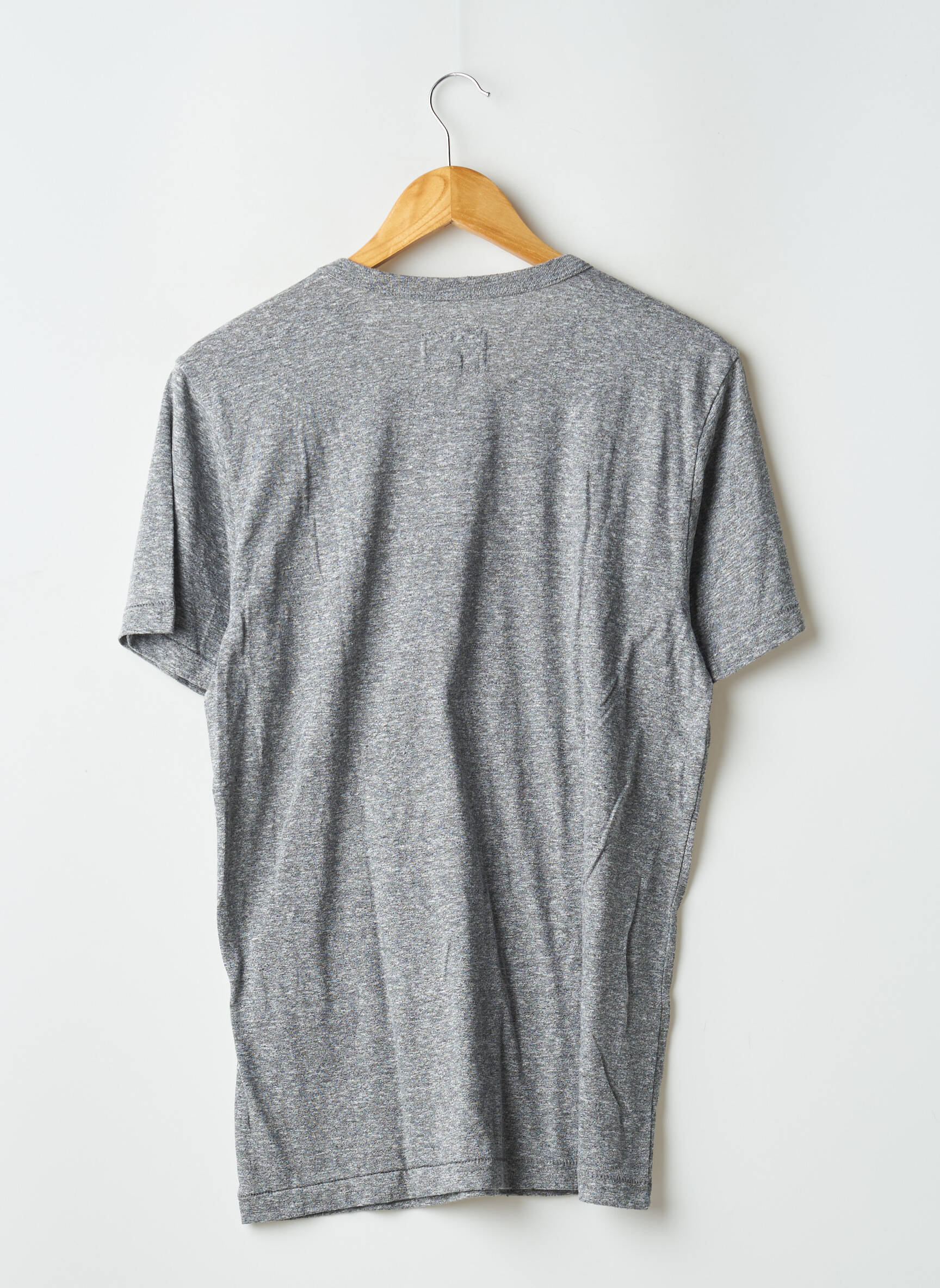 T-marškinys chinamas audinys trumpas rankovės pilka CURRENTE/ELLIOTT vyras
