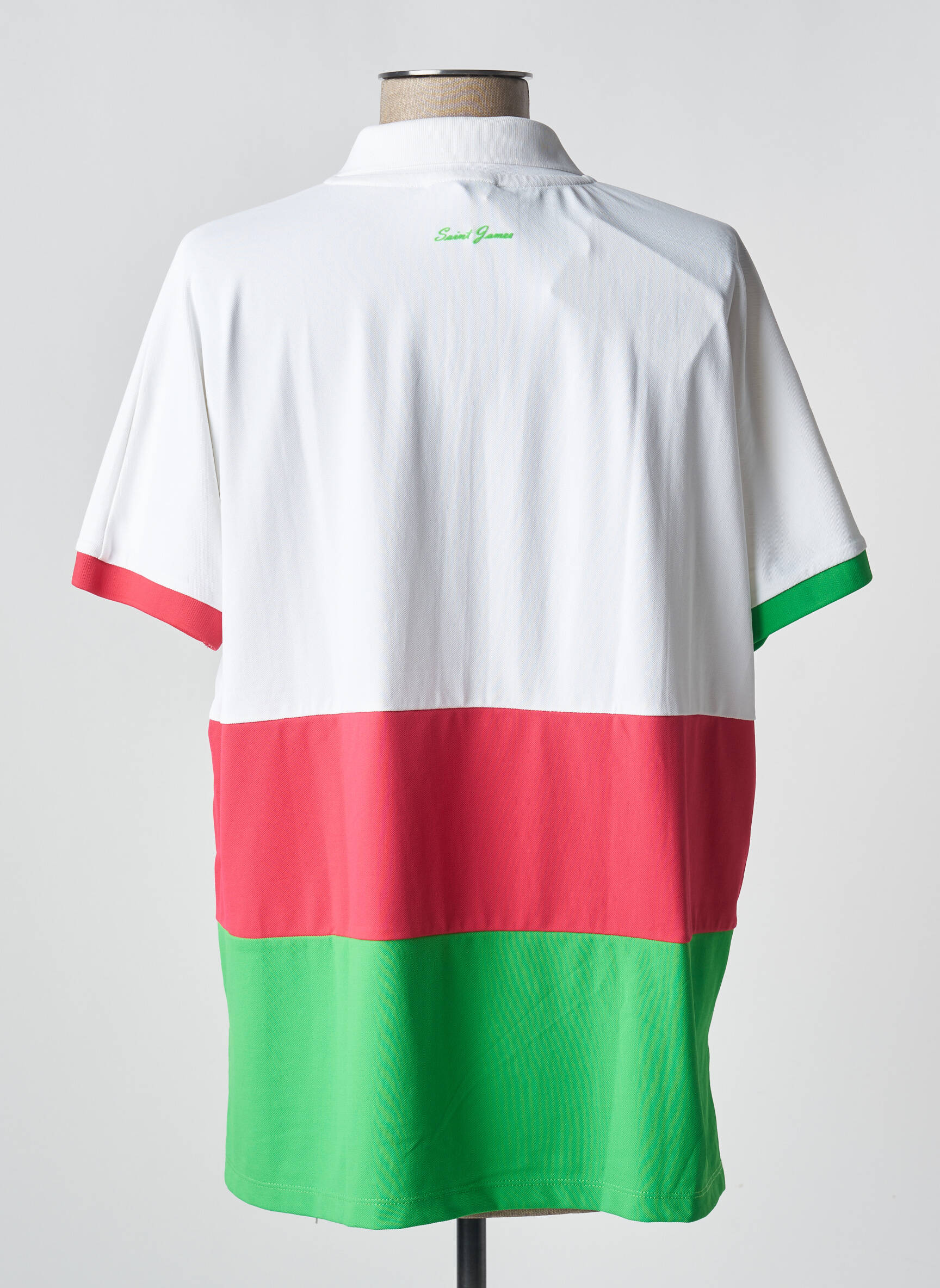 Polo tiesi kirpimas trumpas rankovės baltas SAINT JAMES moteris