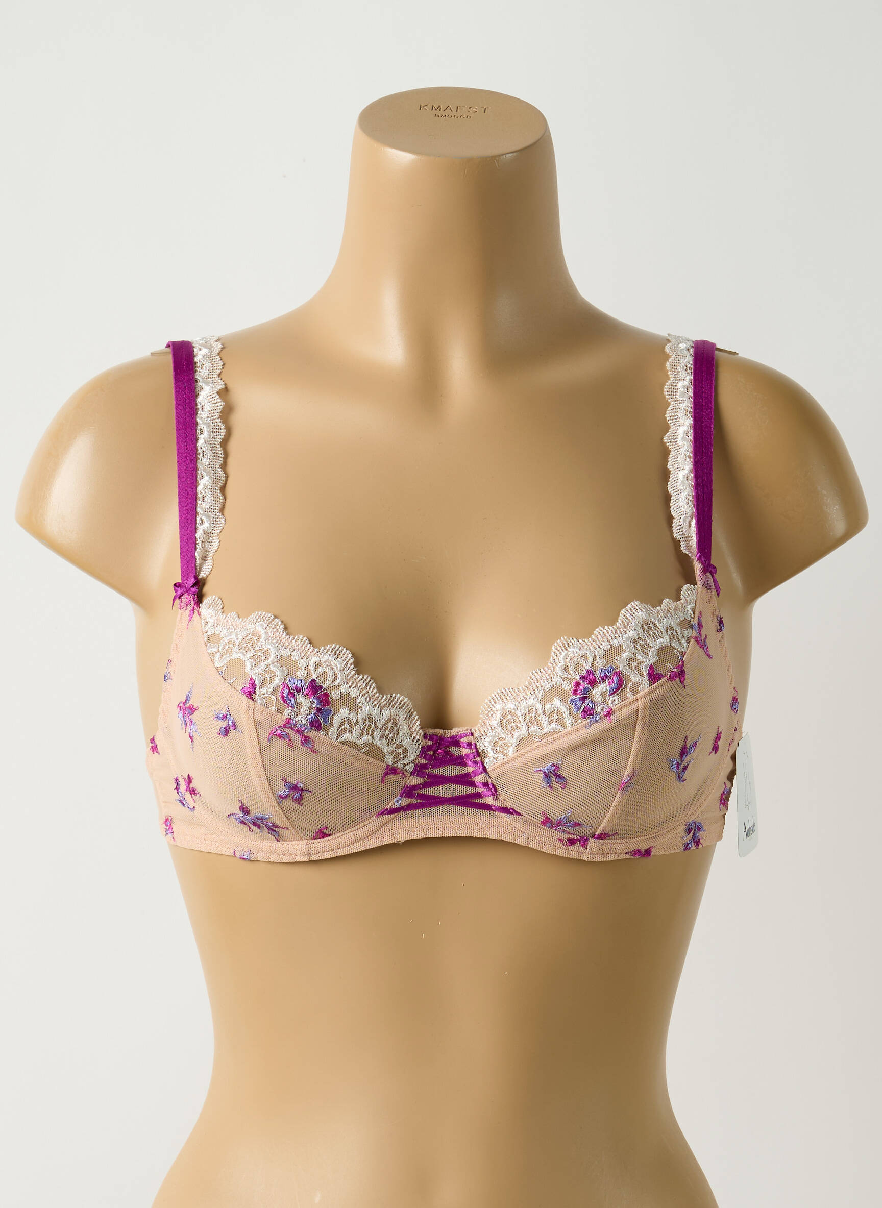 Liemenėlė siuvinėjimas pilnas palaikantis liemenėlės viršus rožinė AUBADE moteris