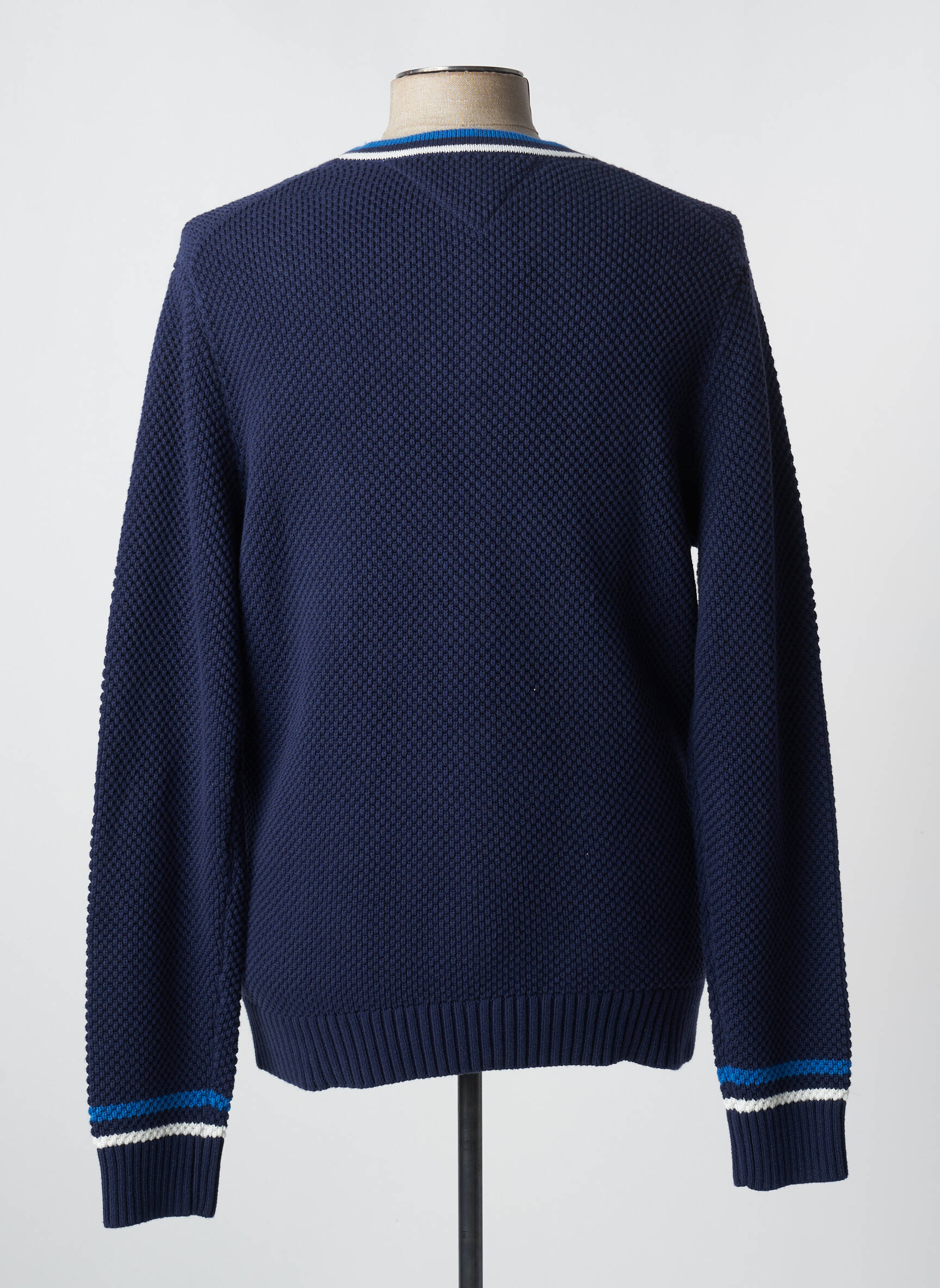 Ilgų rankovių liemenė didelės akies mezgimas mėlyna TOMMY HILFIGER vyras