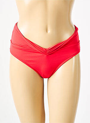 Maudymosi kelnaitės satino efektas kelnaitės raudona SEAFOLLY moteris