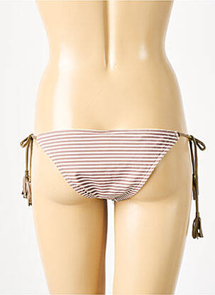 Maudymosi kelnaitės satino efektas bikini rudas BANANA MOON moteris