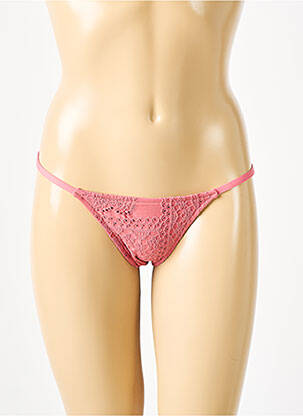 Maudymosi kelnaitės satino efektas bikini rožinė SEAFOLLY moteris