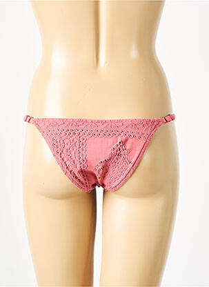 Maudymosi kelnaitės satino efektas bikini rožinė SEAFOLLY moteris