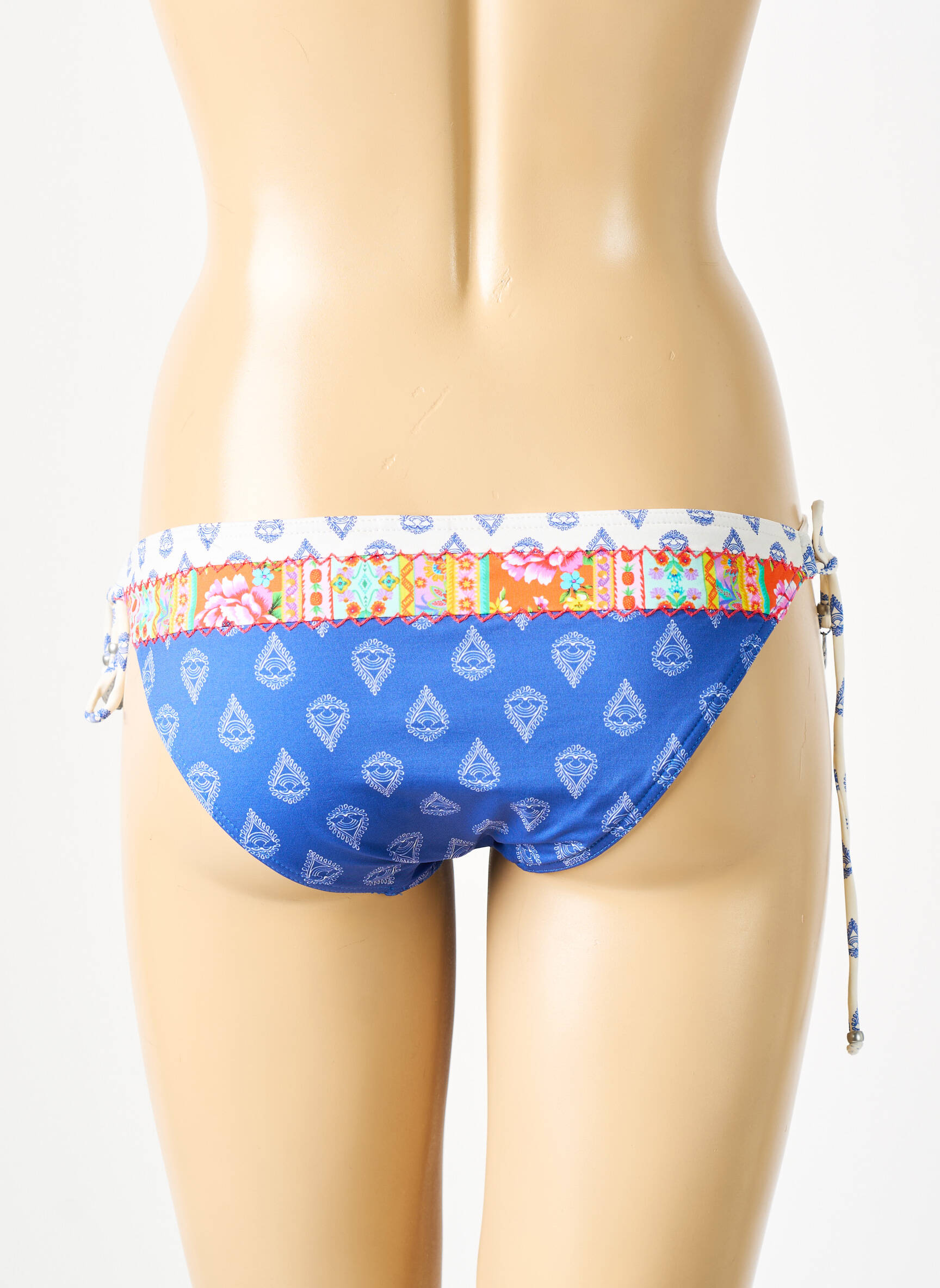 Maudymosi kelnaitės fantazijos raštas bikini mėlyna BANANA MOON moteris