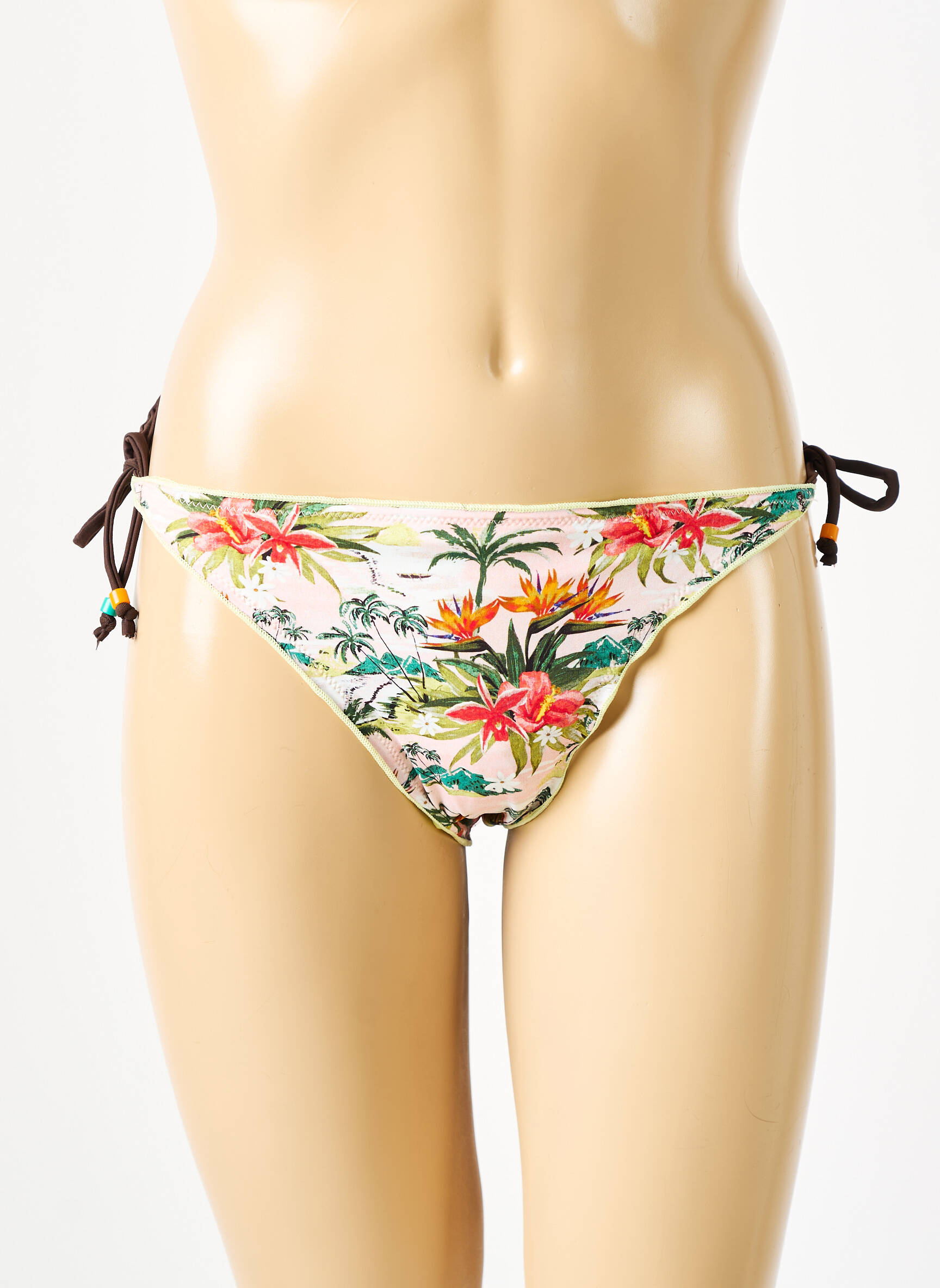 Maudymosi kelnaitės tiesioginis dažymas spausdinimas bikini rožinė BANANA MOON moteris