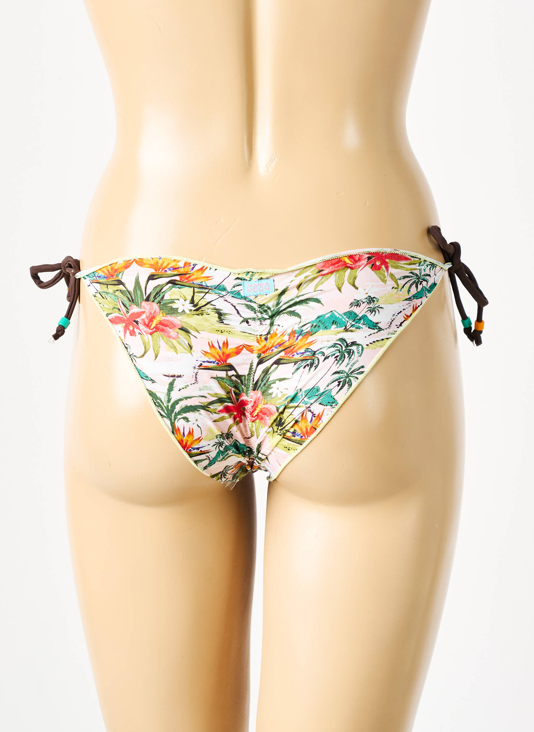 Maudymosi kelnaitės tiesioginis dažymas spausdinimas bikini rožinė BANANA MOON moteris