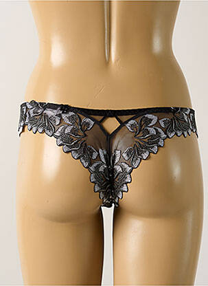 Tanga tanga juodas LOUISA BRACQ moteris