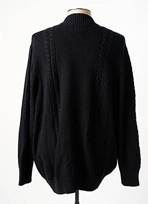 Ilgų rankovių liemenė priekinė mygtukų uždarymo sistema juodas JACK & JONES vyras