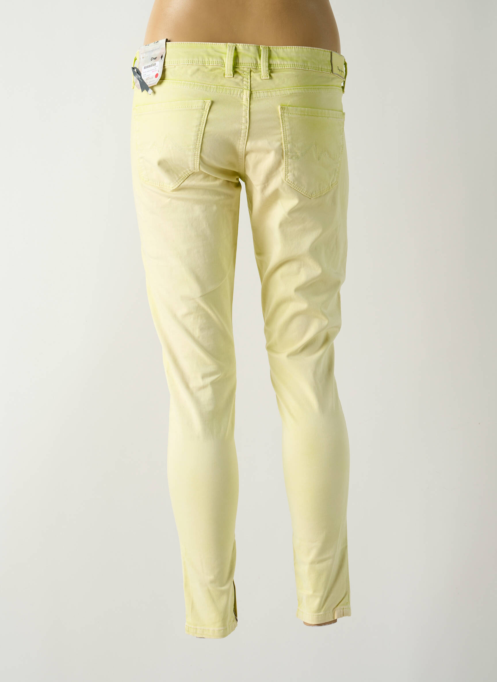 7/8 kelnės tamprumas maža dydžio geltona PEPE JEANS moteris