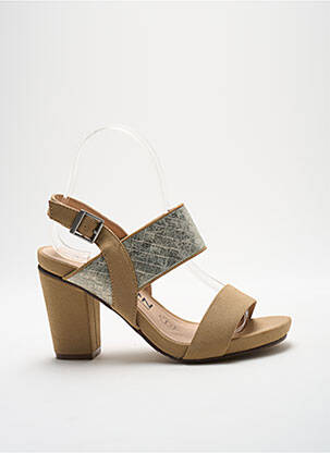 Sandalai/nu pėdos užsegimas su kaklo detalėmis kulnas nuo 7 iki 9 cm bežinis MADISON moteris