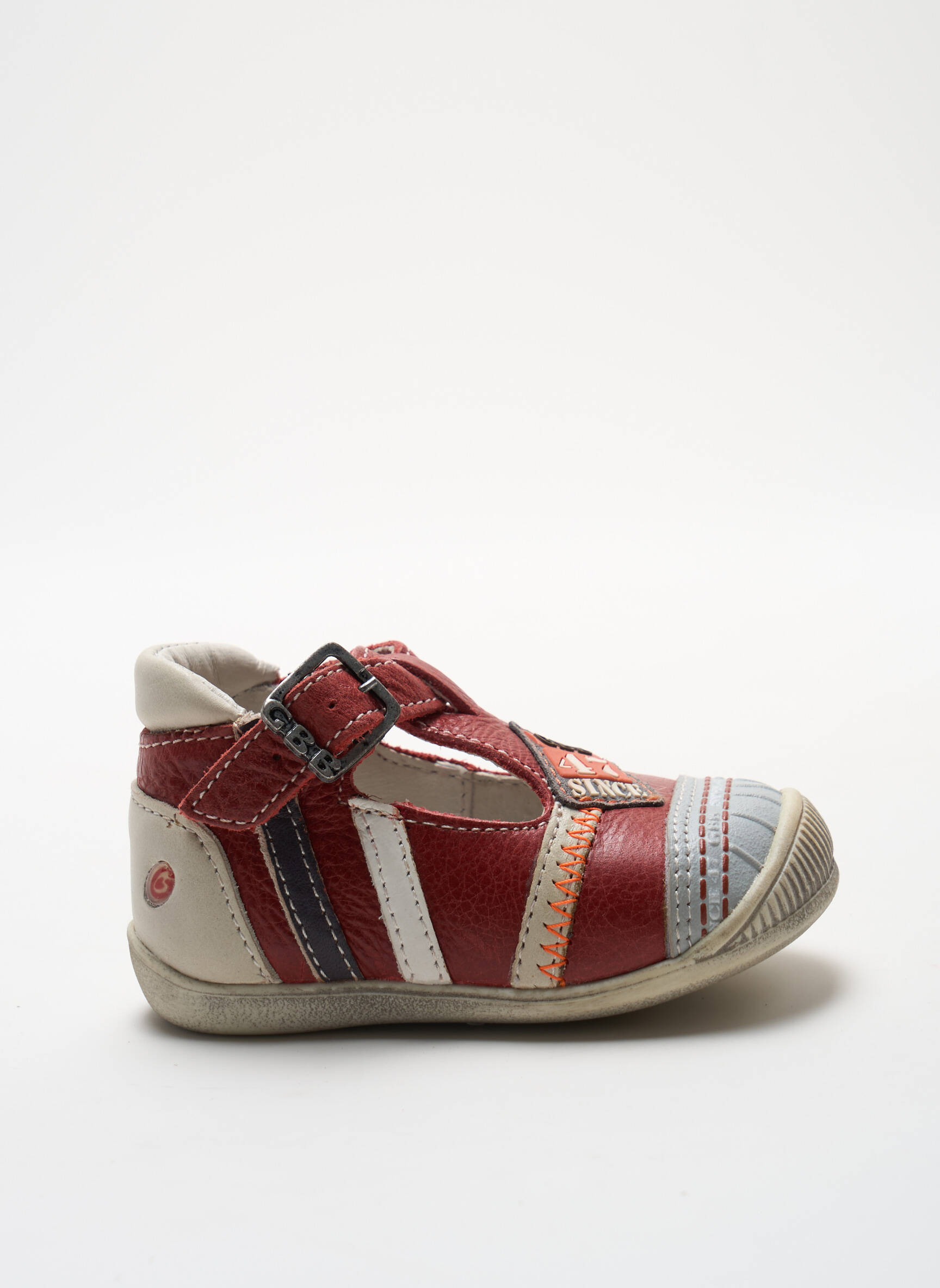 Sandalai/nu pėdos lygus audinys apvalus mygtukas raudona GBB berniukas