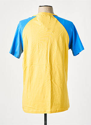 T-marškinys siuvinėjimas trumpas rankovės geltona CATERPILLAR vyras