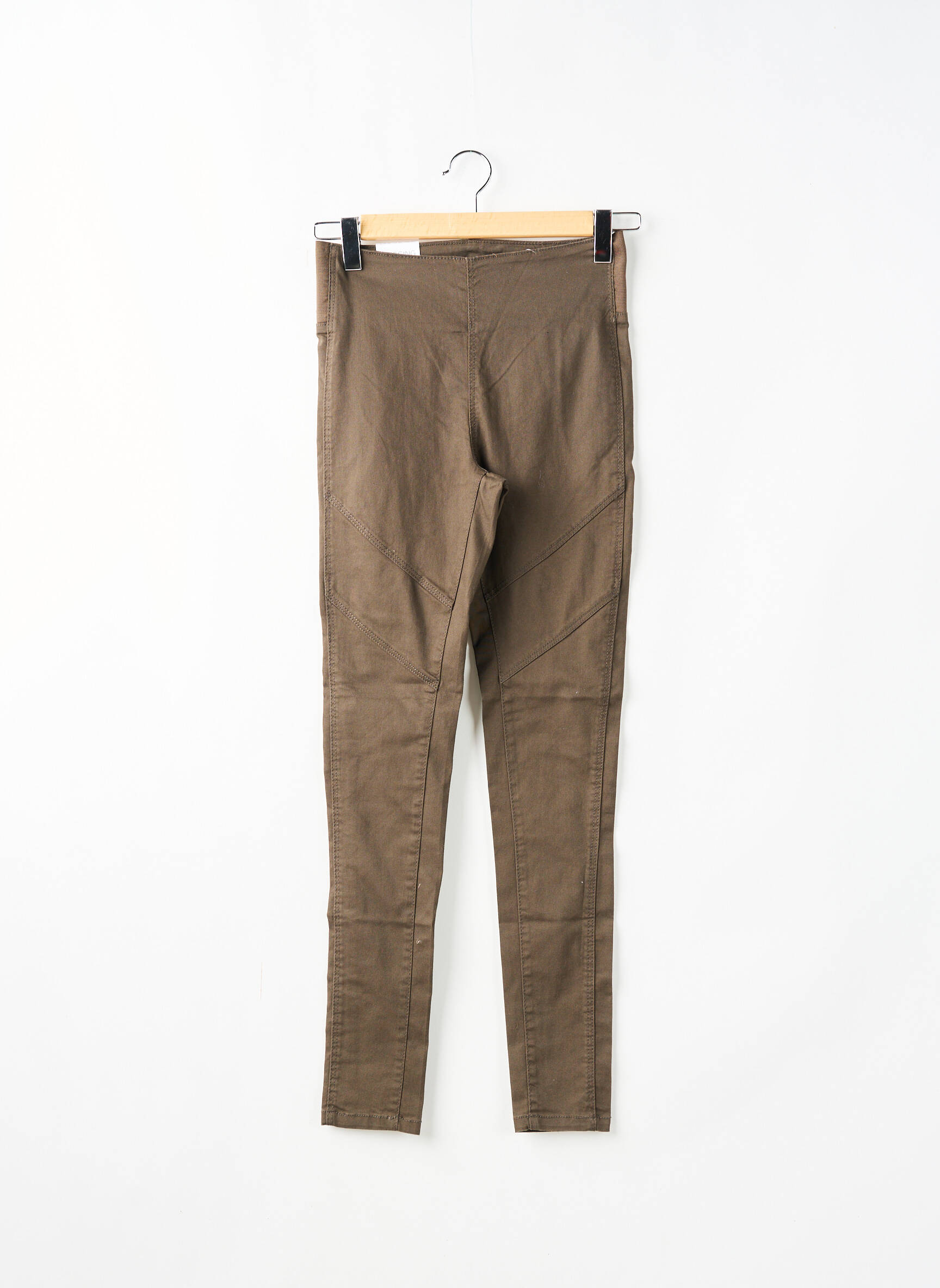 Jegging aukšta talija aukšta talija žalias CAMAIEU moteris