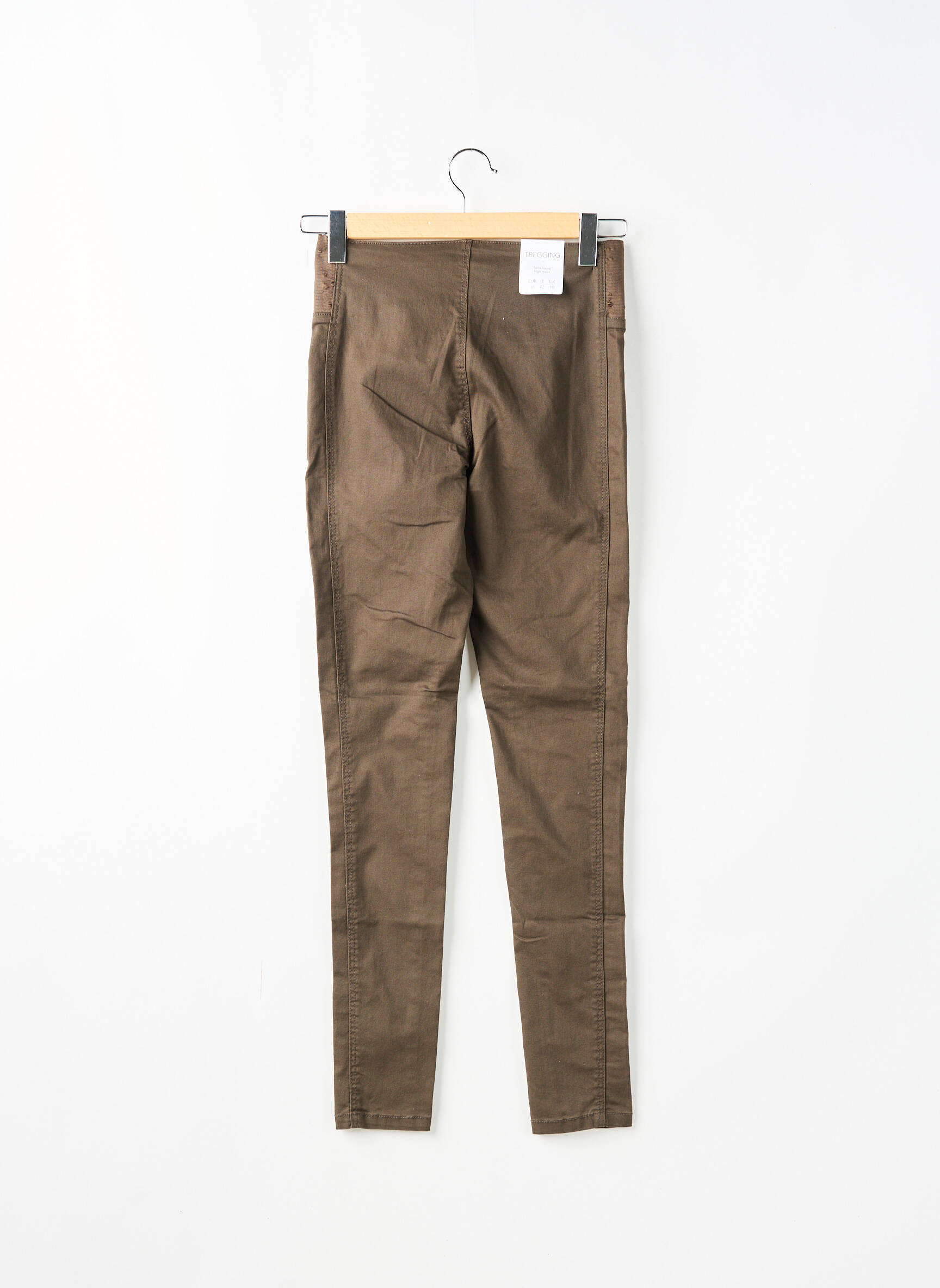 Jegging aukšta talija aukšta talija žalias CAMAIEU moteris