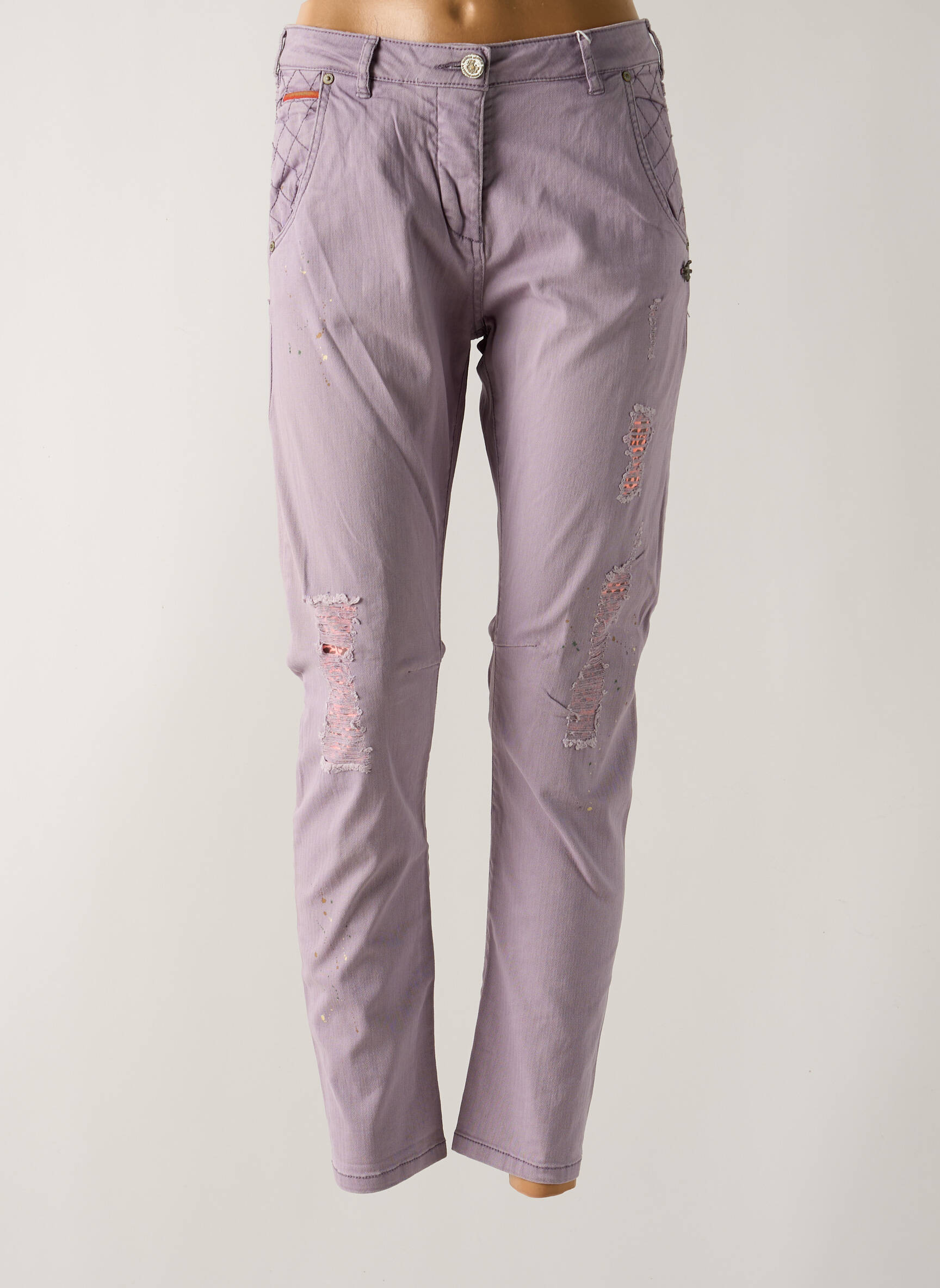 Lieknos kelnės kišenės violetinis MAISON SCOTCH moteris